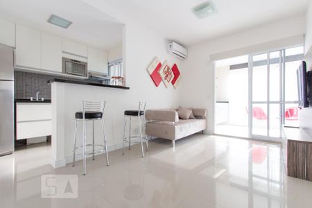 Sala de apartamento para alugar com 1 quarto, 51m² em Cidade Monções, São Paulo