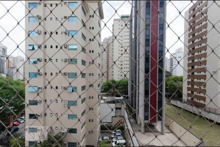 Vista da Sala de apartamento para alugar com 3 quartos, 115m² em Pacaembu, São Paulo