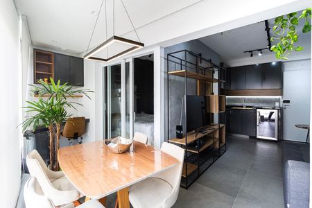 Varanda gourmet de apartamento para alugar com 1 quarto, 35m² em Pinheiros, São Paulo