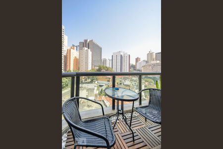 Varanda da Sala de apartamento para alugar com 1 quarto, 78m² em Bela Vista, São Paulo