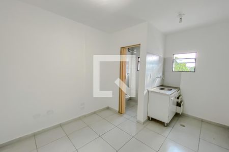 Sala quarto e cozinha de kitnet/studio para alugar com 1 quarto, 30m² em Canindé, São Paulo