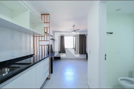 Sala/Cozinha de kitnet/studio para alugar com 1 quarto, 24m² em Vila Clementino, São Paulo