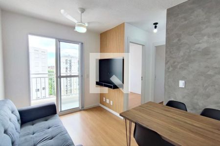 Sala de Estar e Jantar de apartamento para alugar com 2 quartos, 44m² em Residencial Parque da Fazenda, Campinas