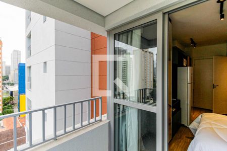 Varanda de kitnet/studio para alugar com 1 quarto, 20m² em Chacara Santo Antonio, São Paulo