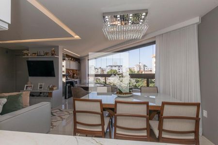 Sala de apartamento à venda com 3 quartos, 98m² em Nova Granada, Belo Horizonte