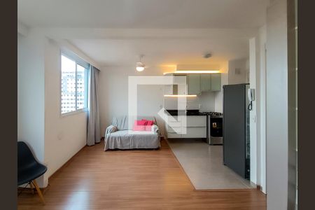 Sala e Quarto de apartamento para alugar com 1 quarto, 25m² em Água Branca, São Paulo