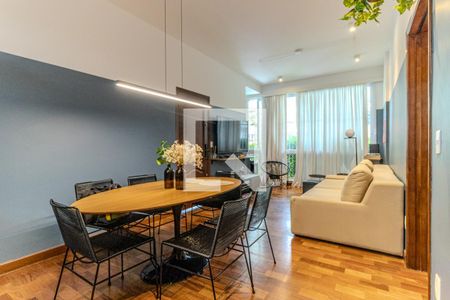 Sala de apartamento para alugar com 3 quartos, 123m² em Higienópolis, São Paulo