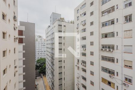Vista da Varanda da Suíte de apartamento à venda com 1 quarto, 45m² em Jardim Paulista, São Paulo