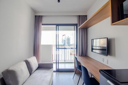 3 Sala de apartamento para alugar com 1 quarto, 32m² em Consolação, São Paulo