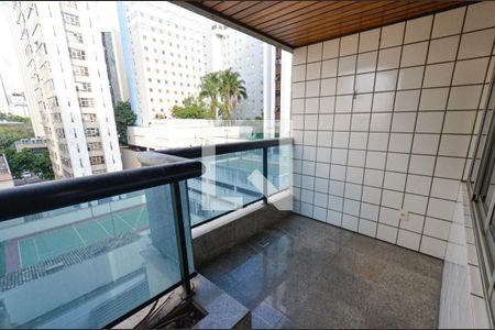 Varanda de apartamento à venda com 3 quartos, 106m² em Funcionários, Belo Horizonte