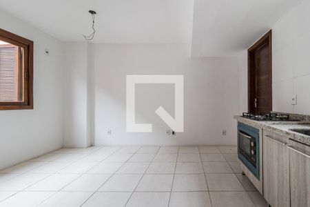 Sala/Cozinha de casa de condomínio à venda com 2 quartos, 85m² em Jardim Dona Leopoldina, Porto Alegre