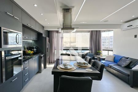 Sala/Cozinha de apartamento à venda com 2 quartos, 82m² em Ipanema, Rio de Janeiro