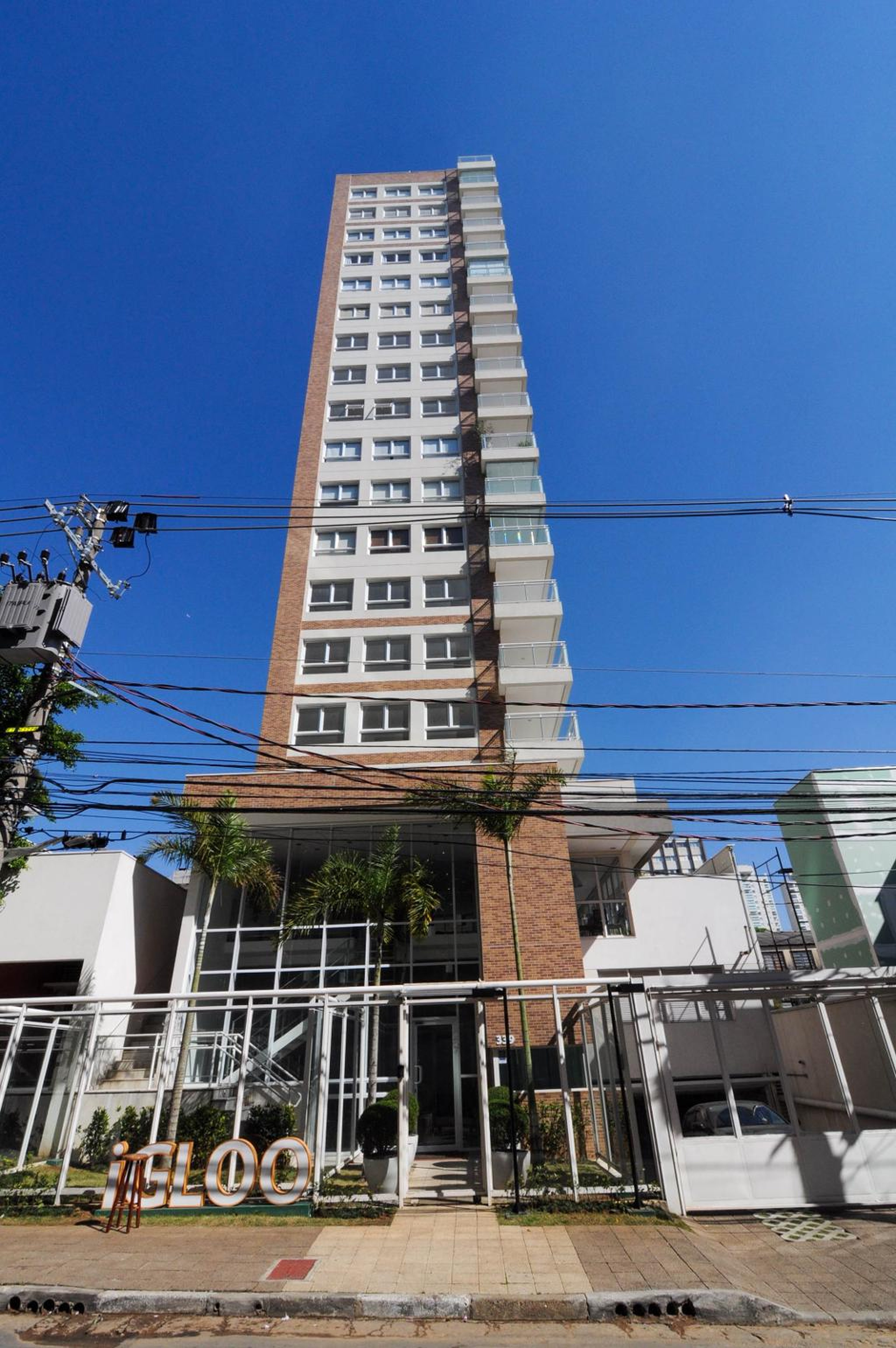 Fachada do predio Condomínio Igloo Vila Olímpia