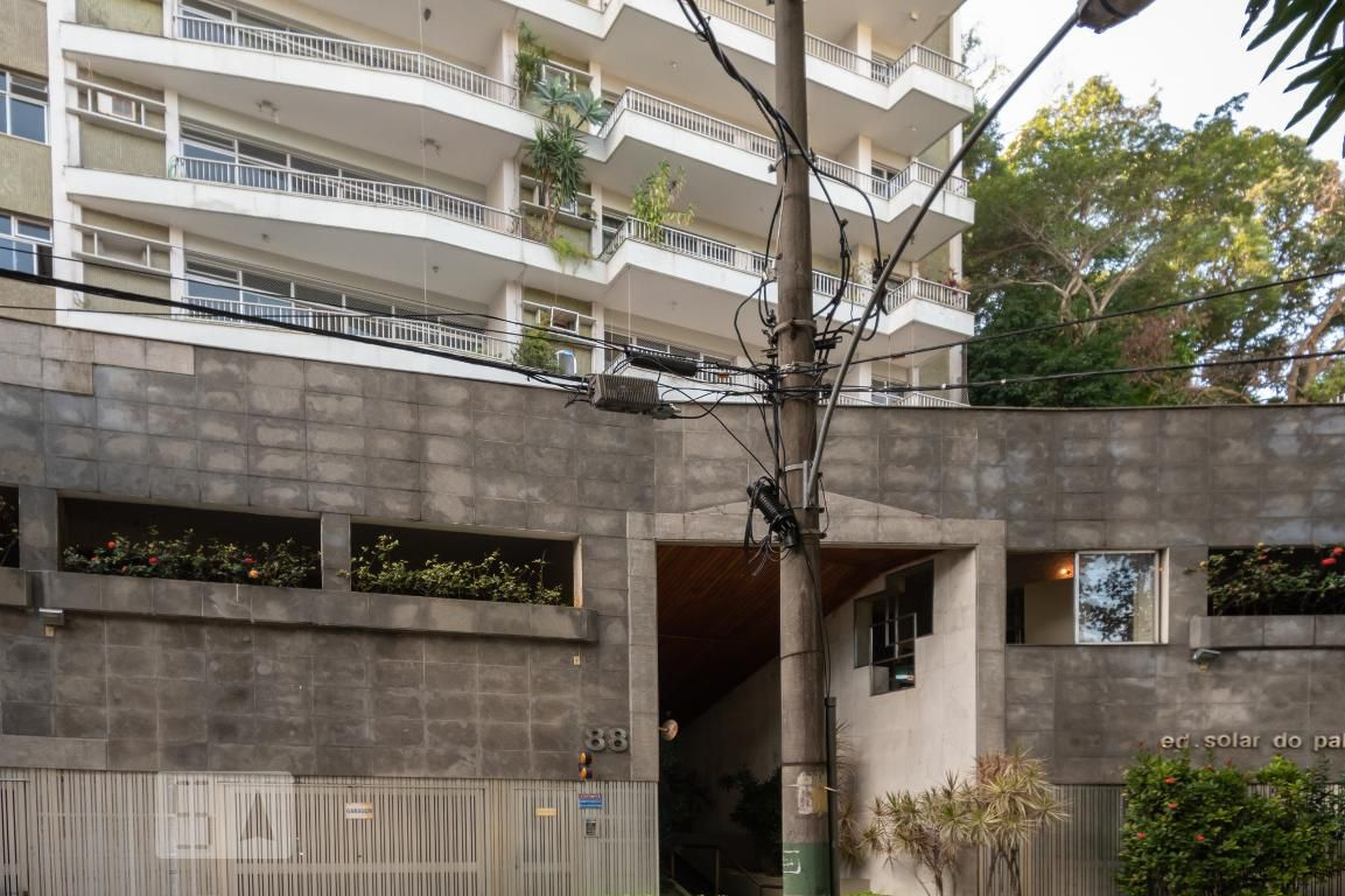 Fachada do prédio Condomínio Solar do Palácio