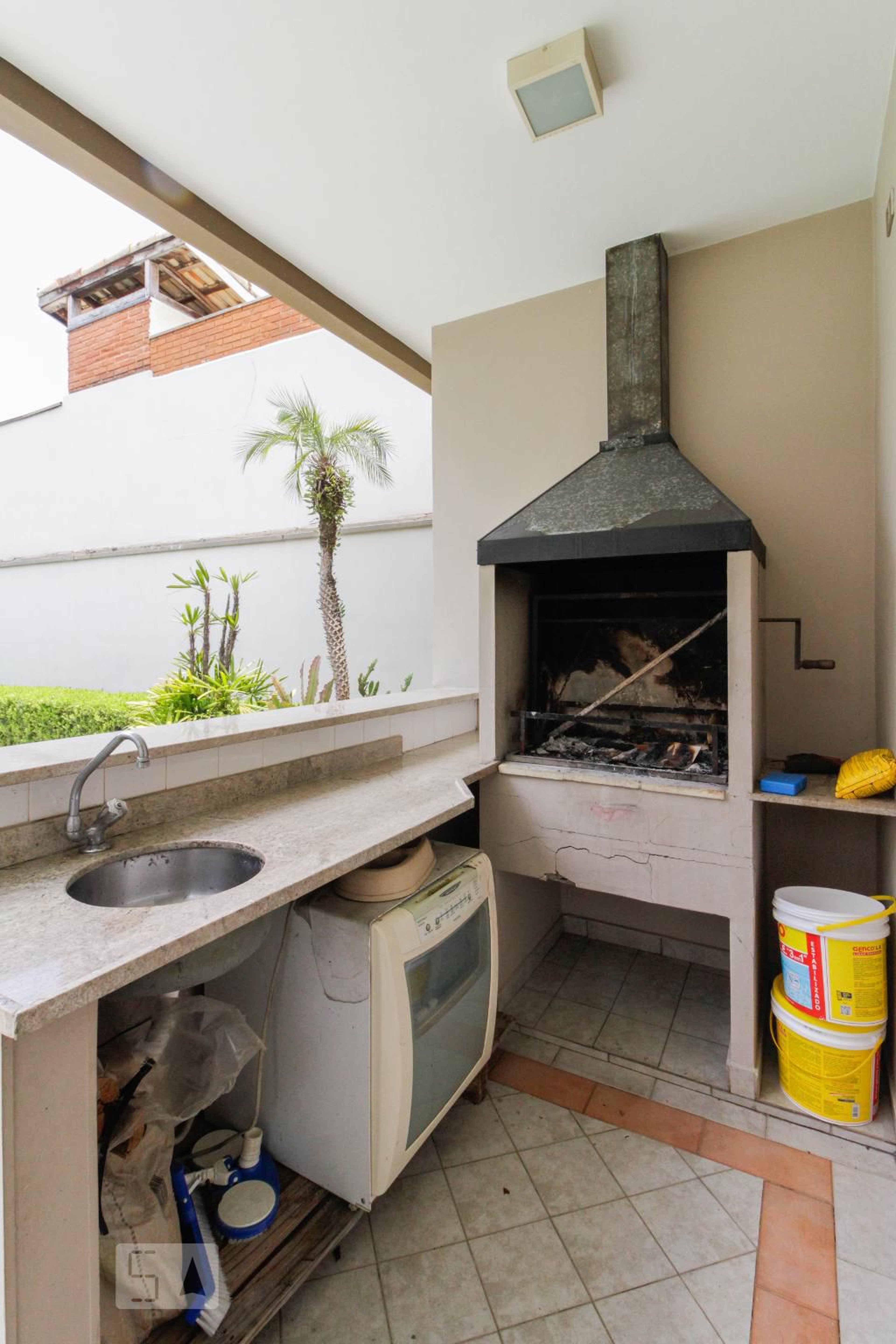 Churrasqueira - Casa Alameda Atenas, 82,  Alphaville Residencial Um