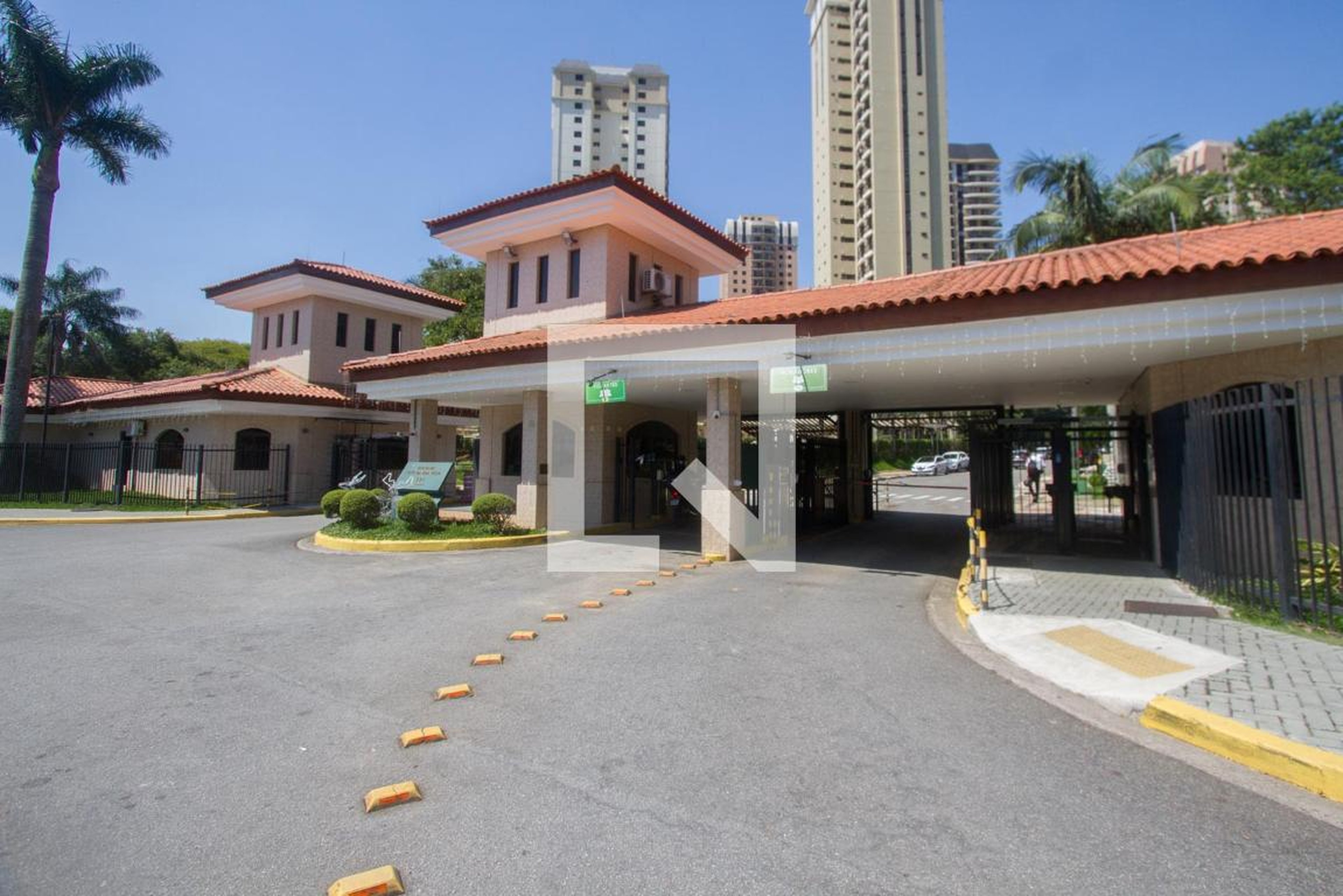 Fachada do Condomínio Condomínio Chacara Alto da Boa Vista