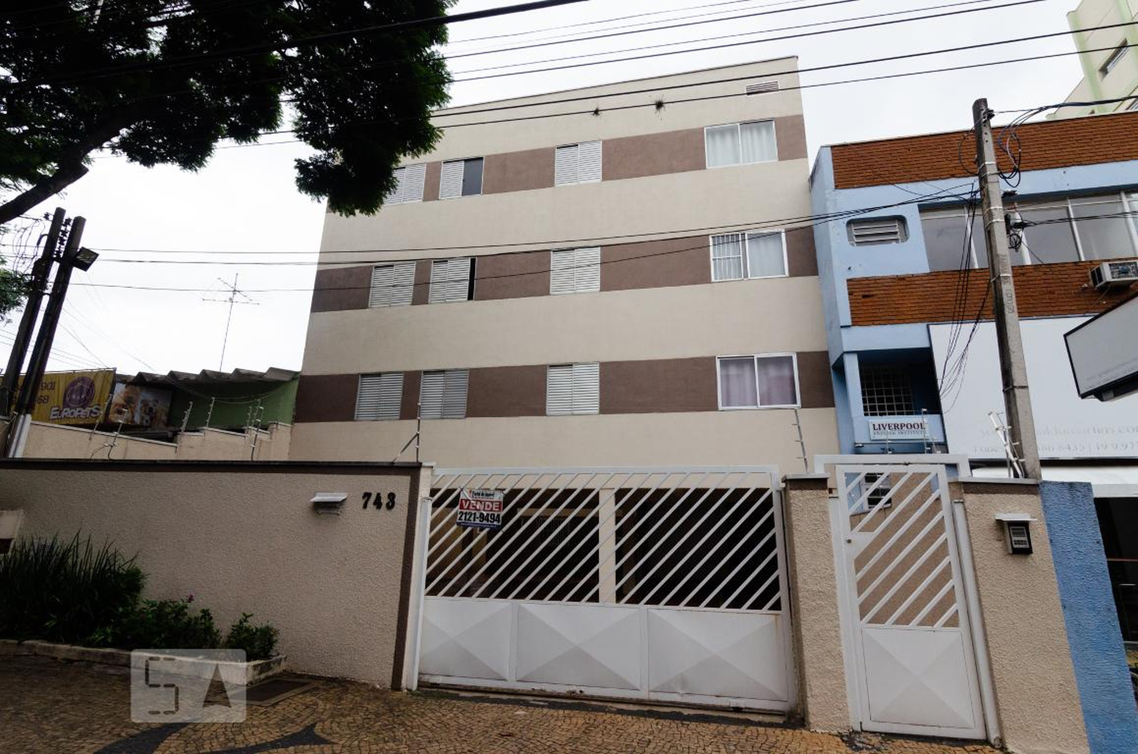 Fachada do prédio Condomínio Santa Rita de Cassia