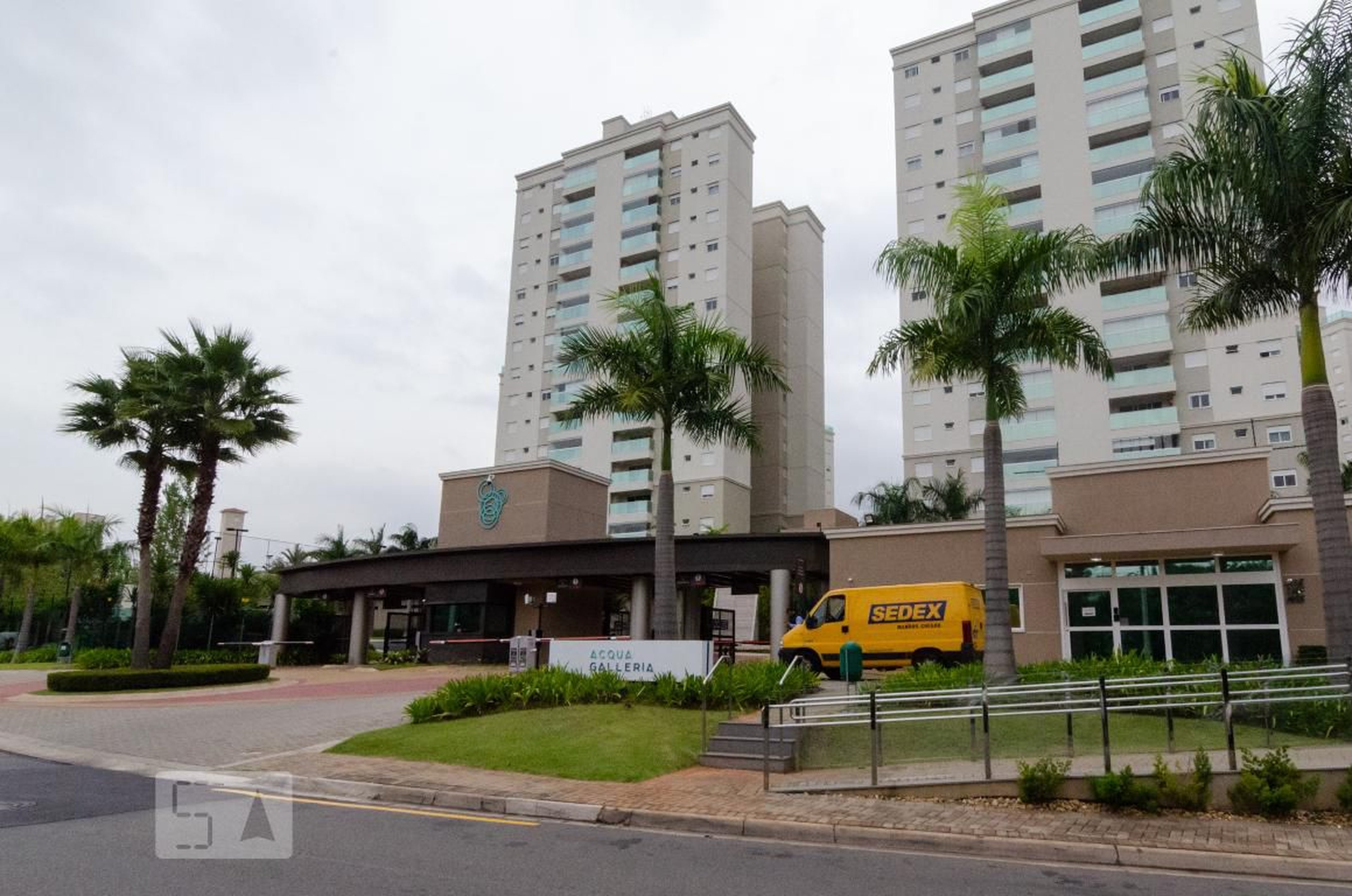 Fachada do prédio Condomínio Acqua Galleria