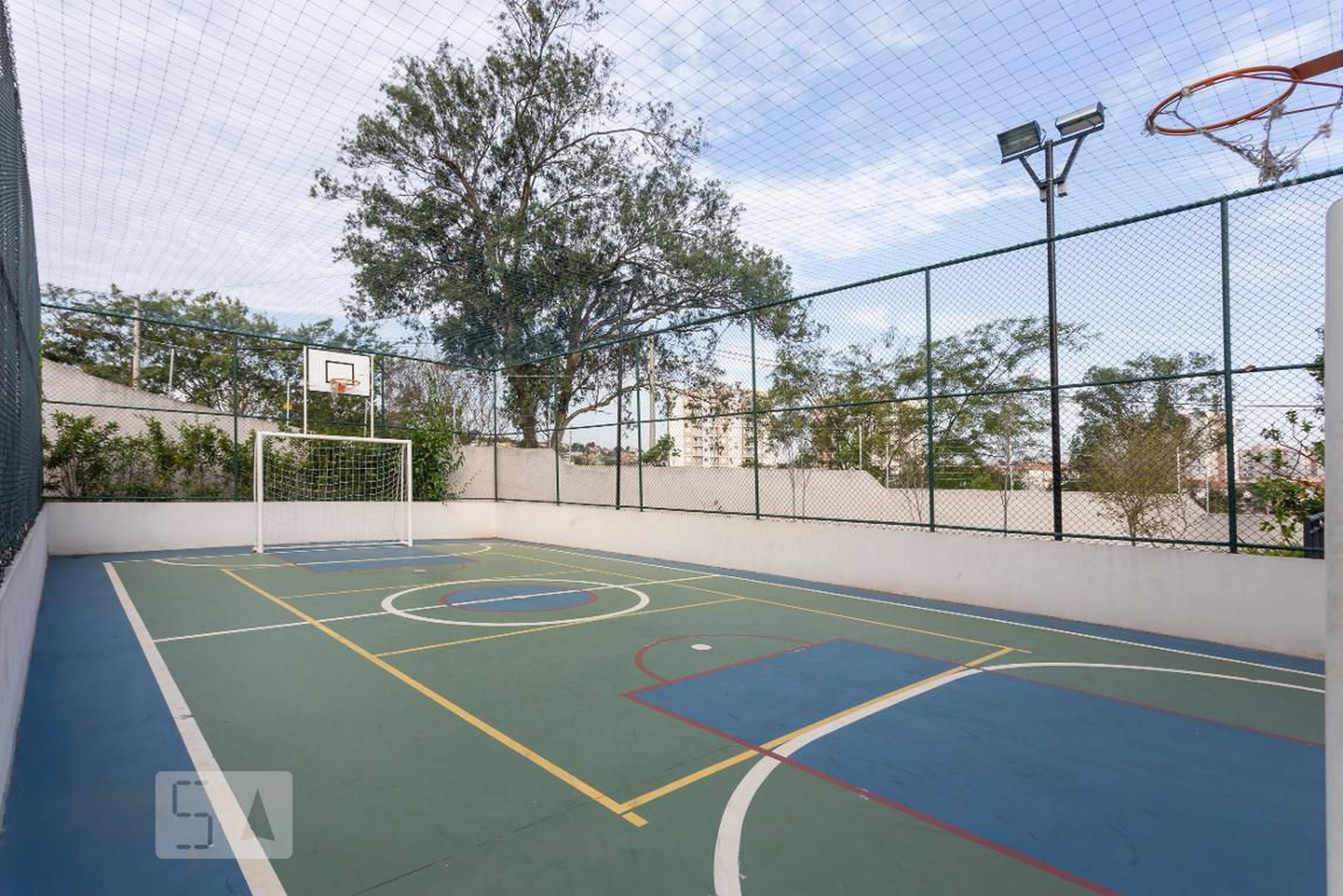 Quadra poliesportiva - Praticidade