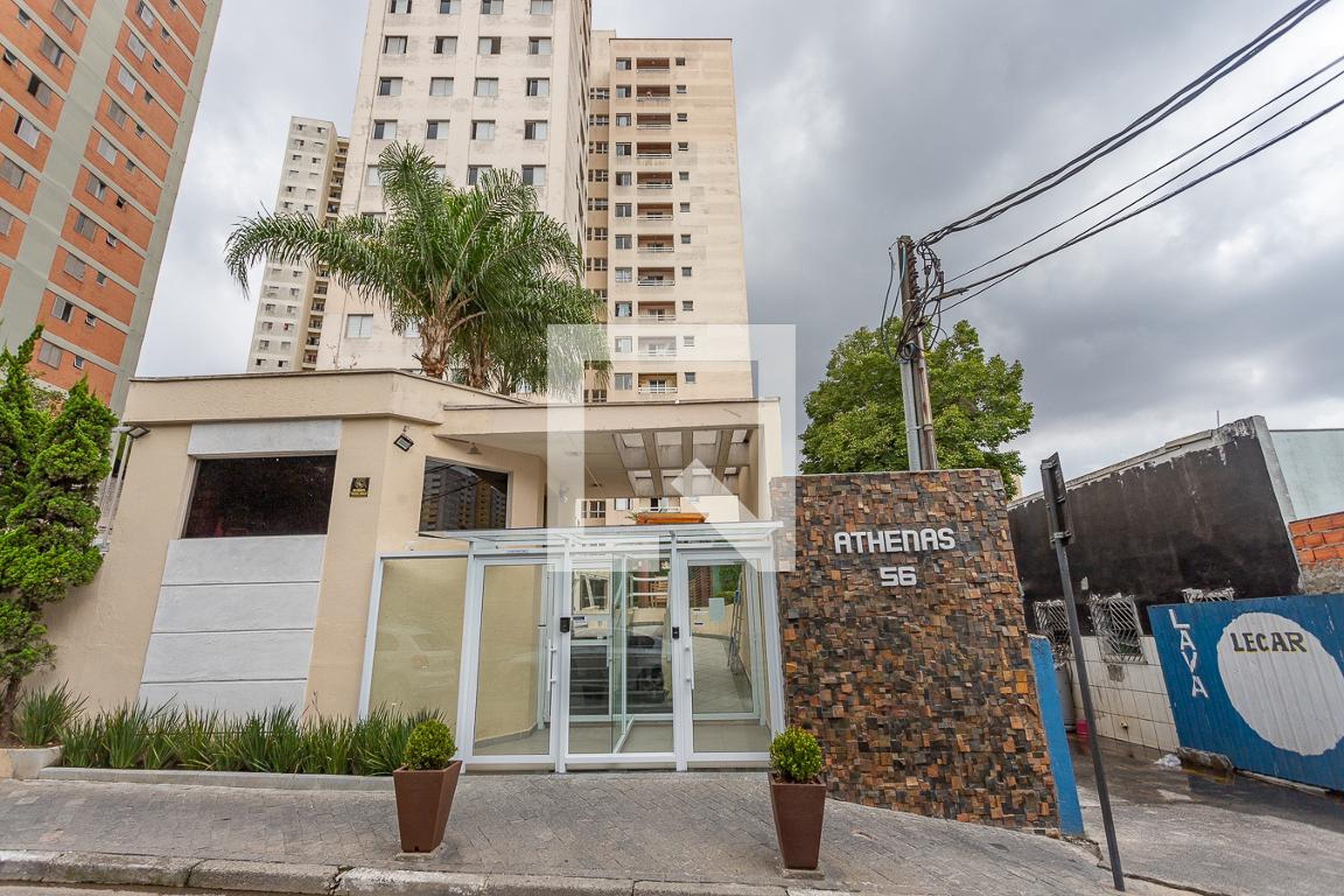 Fachada do Condomínio Residencial Athenas