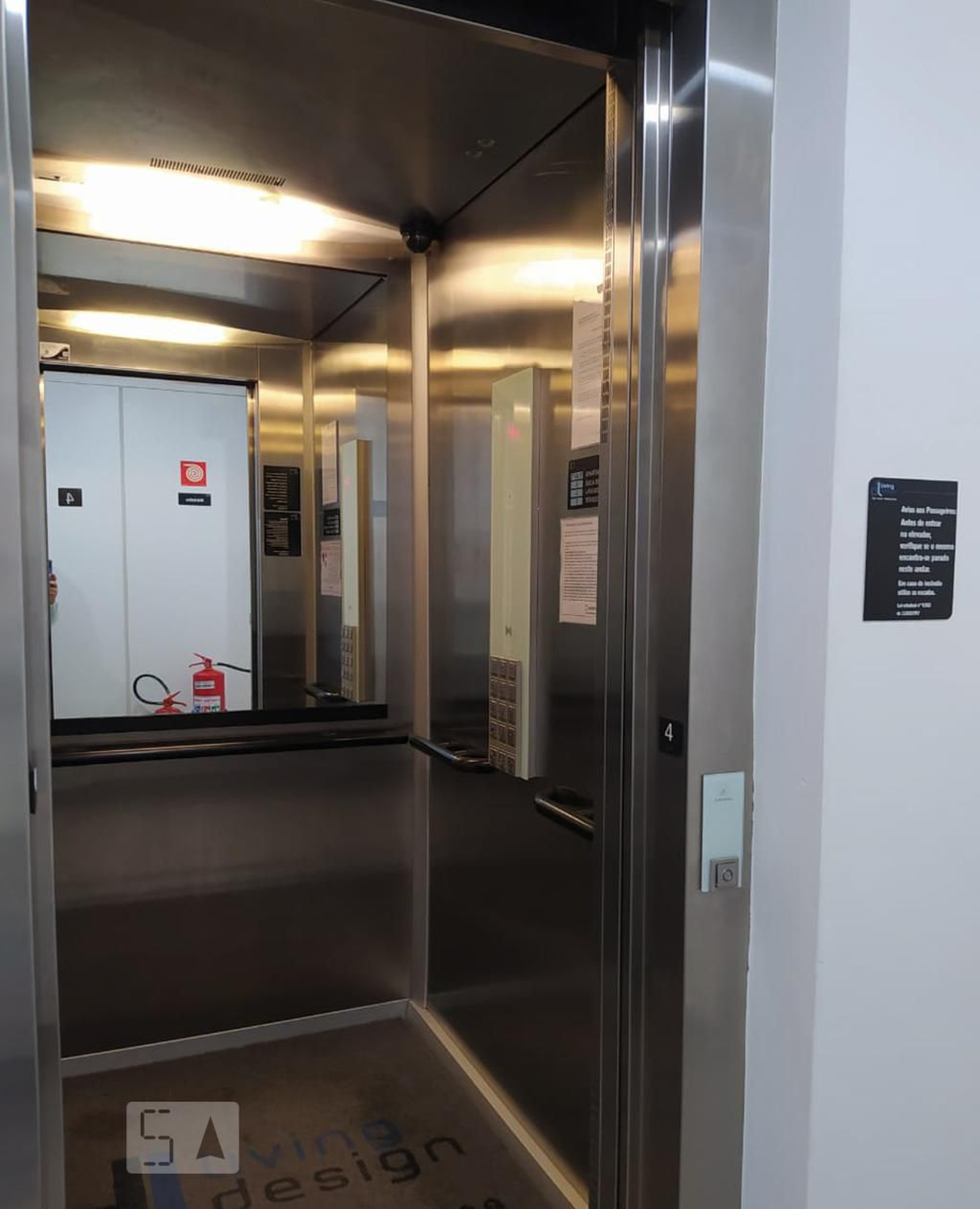 Elevador - Living Design Vila Madalena