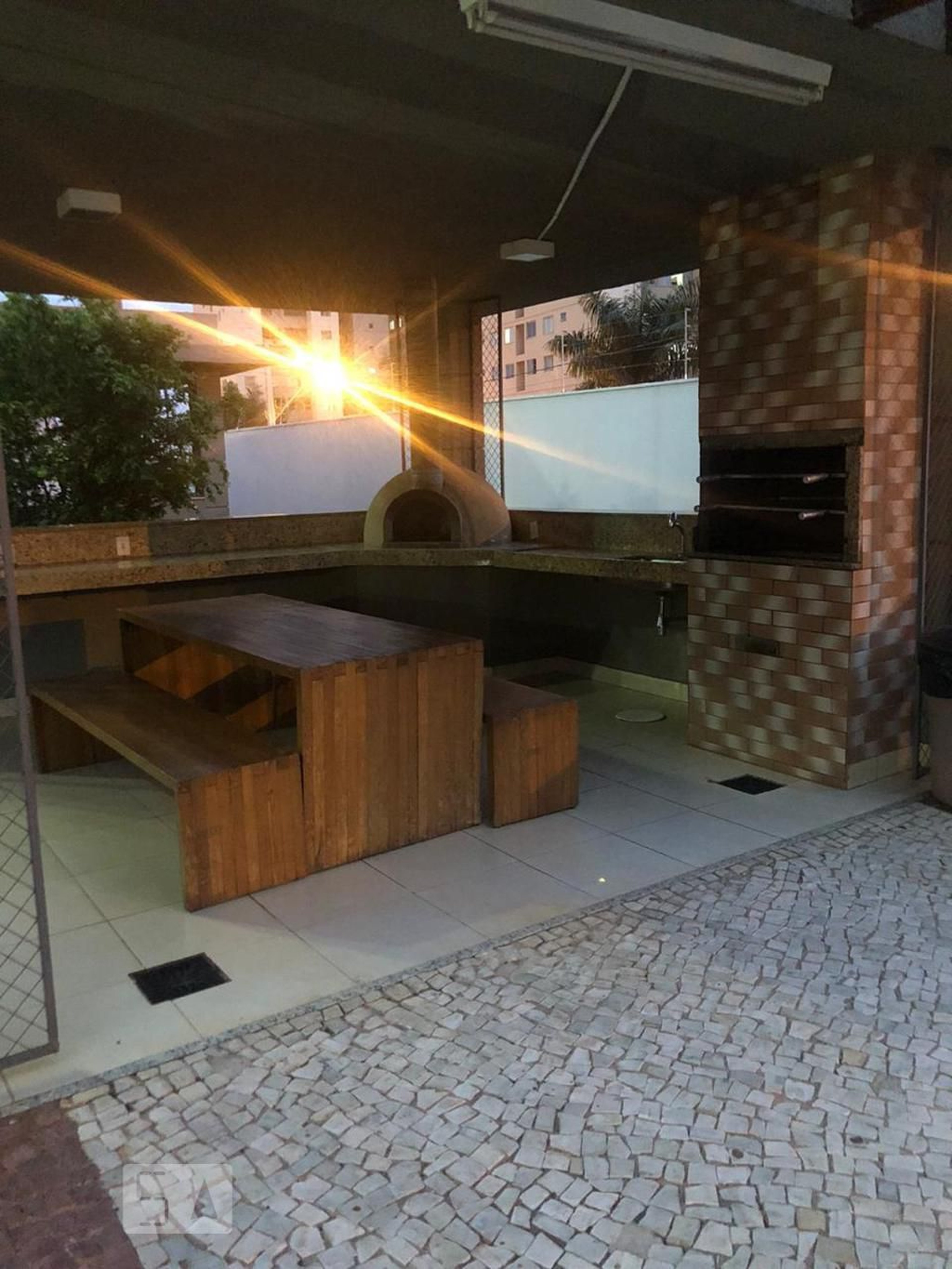 Área comum - Aquarela  Torre Âmbar