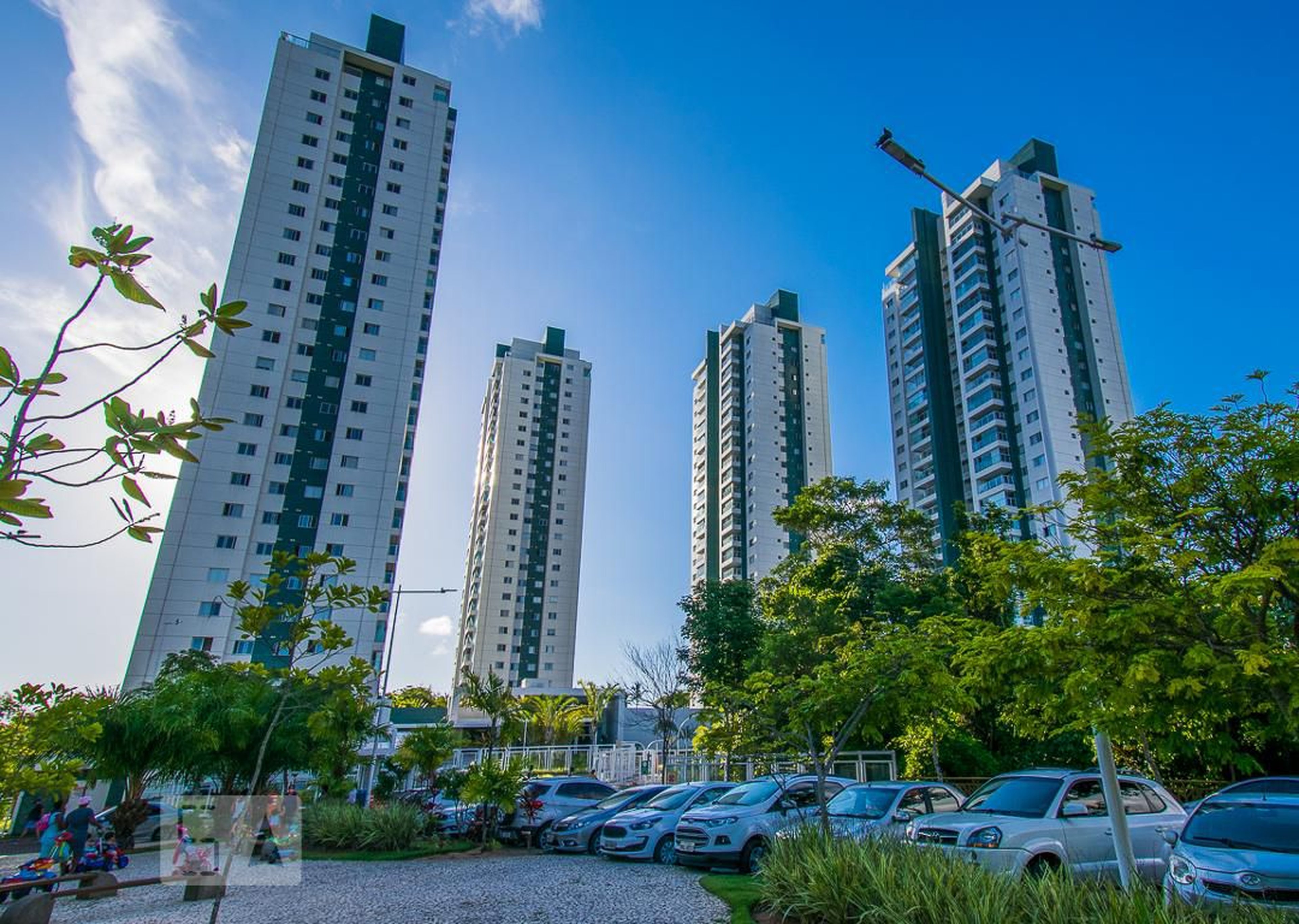 Fachada do Condomínio Condomínio Atmos Greenville