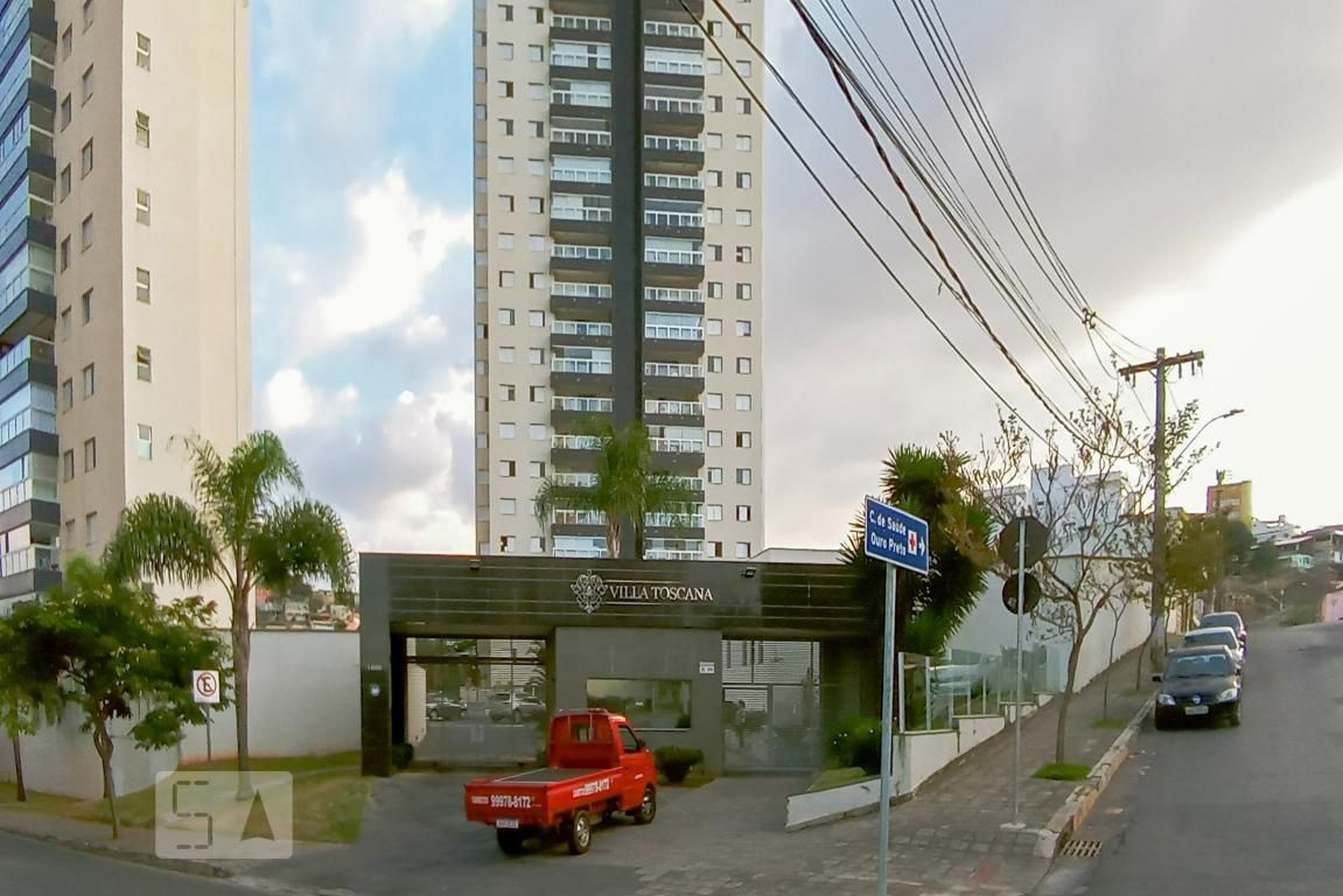 Fachada Condomínio em Rua Desembargador Paulo Mota, PIZZA BLOCO 2