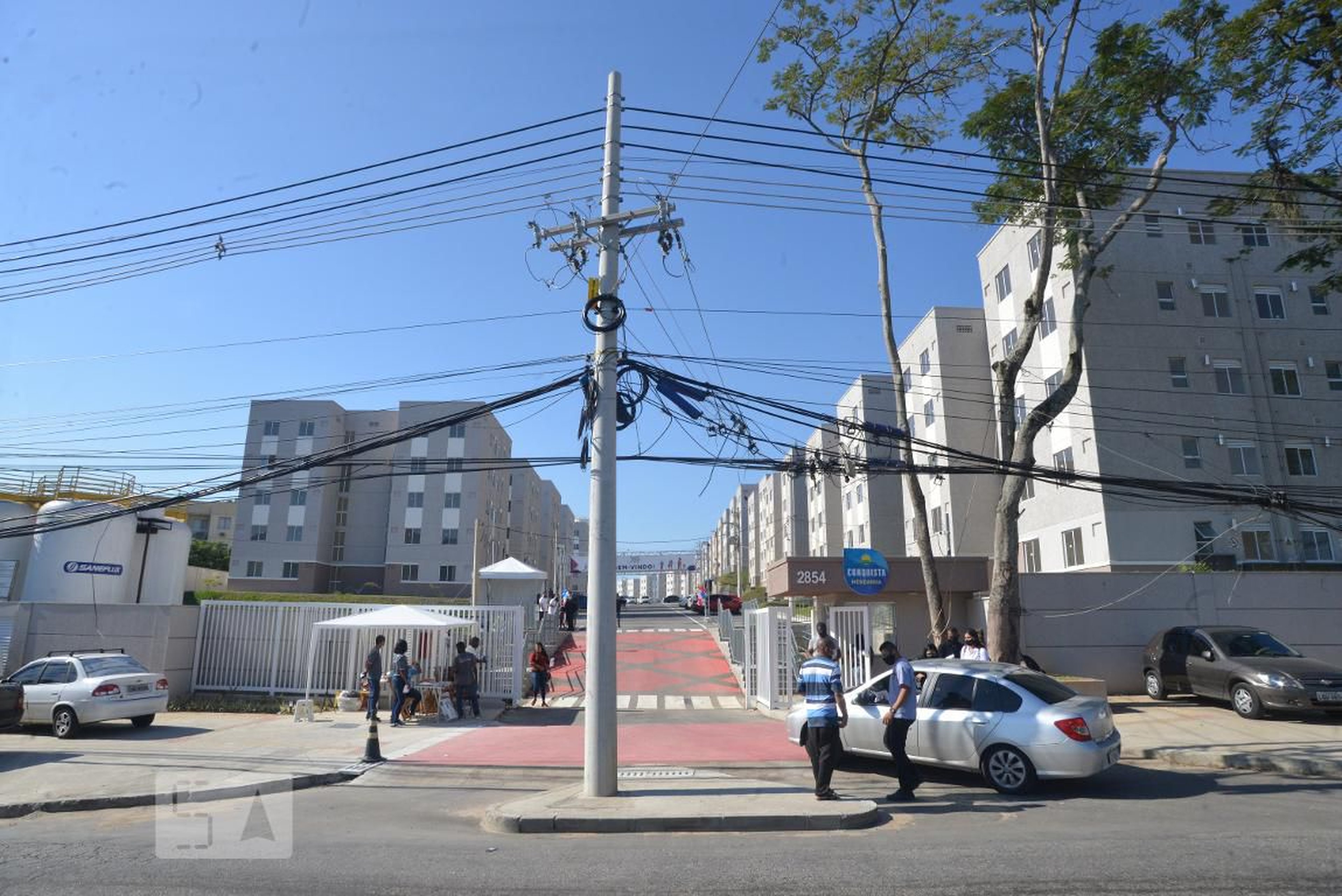 Fachada  do condomínio - Conquista Mendanha
