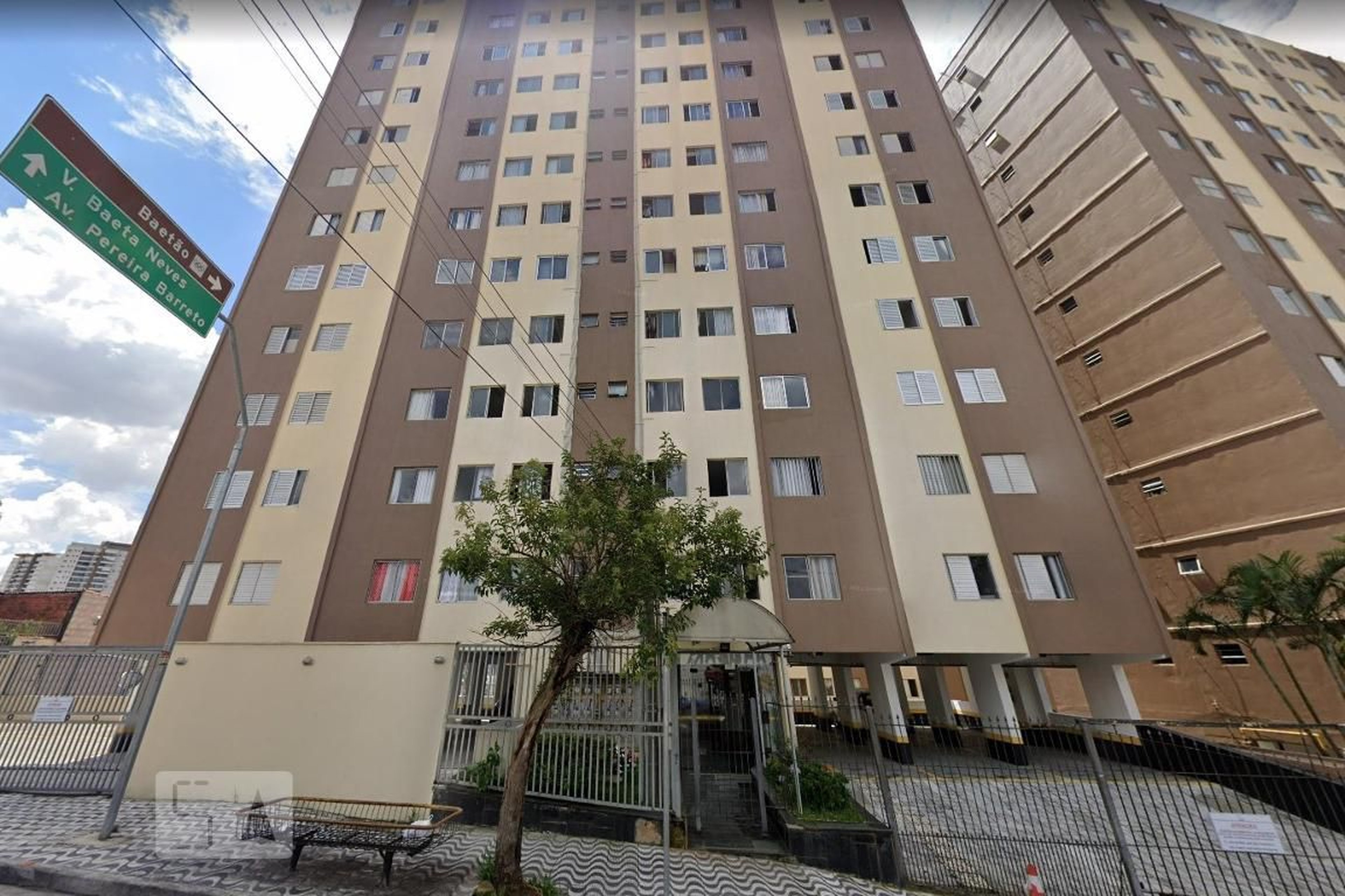Fachada do Condomínio Residencial Chácara Rialto