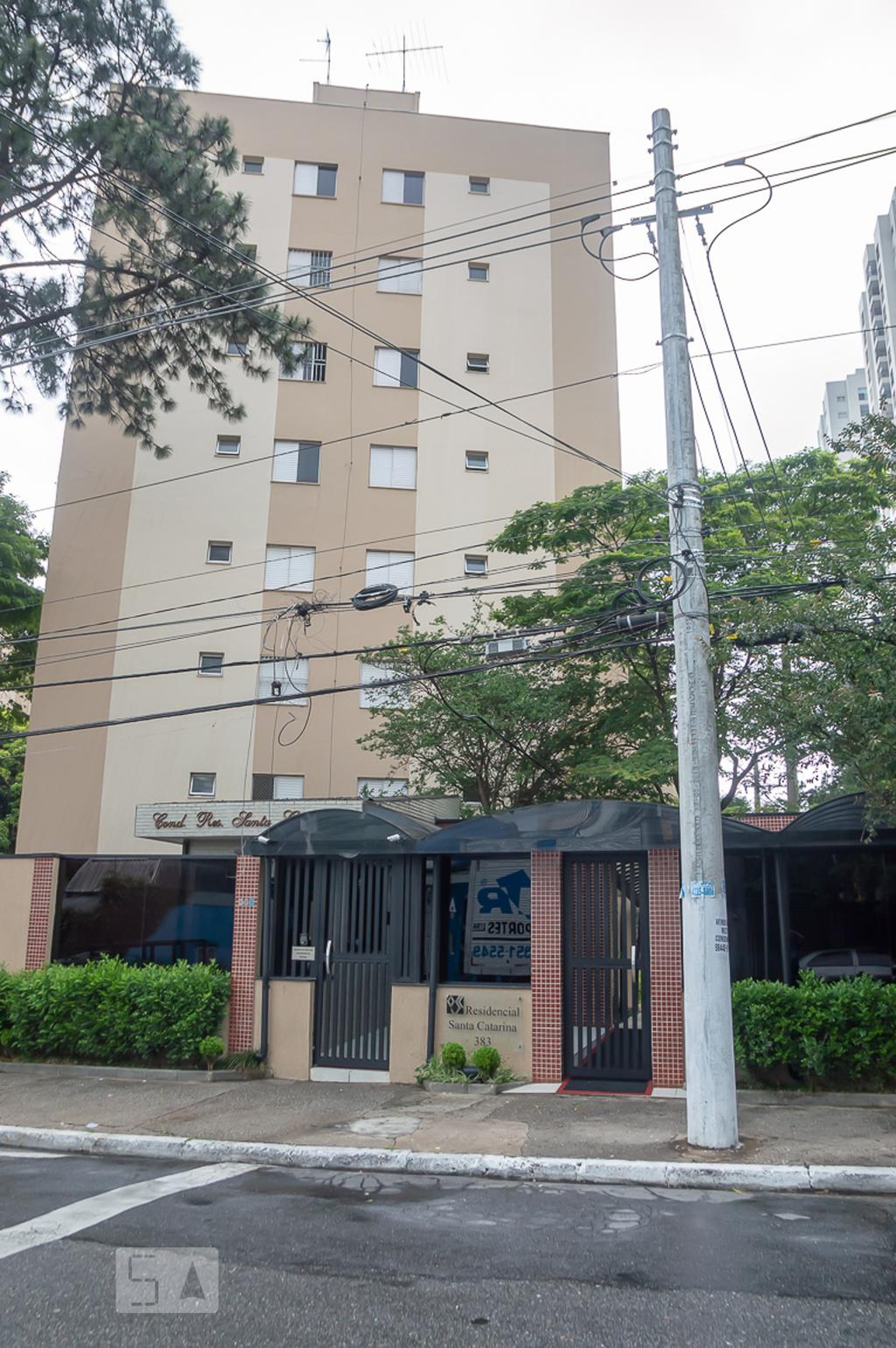 Fachada do Condomínio Residencial Santa Catarina