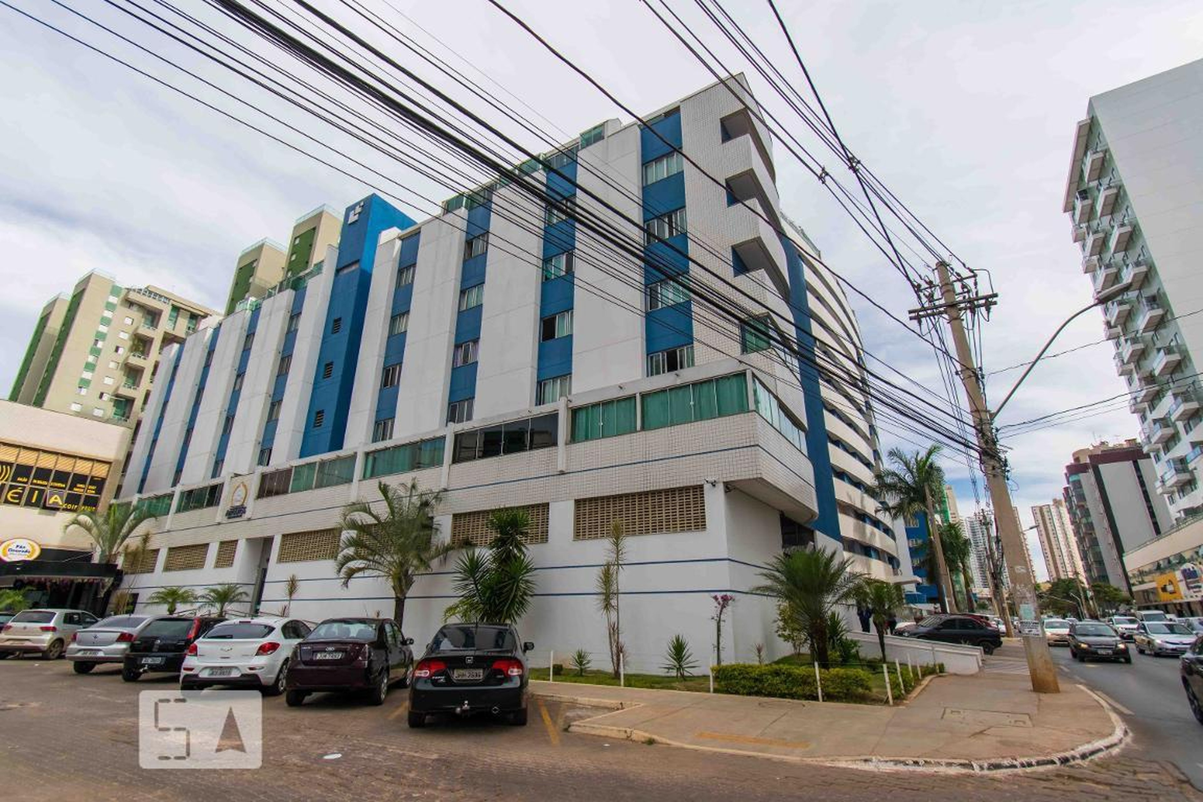 Fachada Condomínio em Avenida das Araucárias Lote 1735, Bloco B Apto
