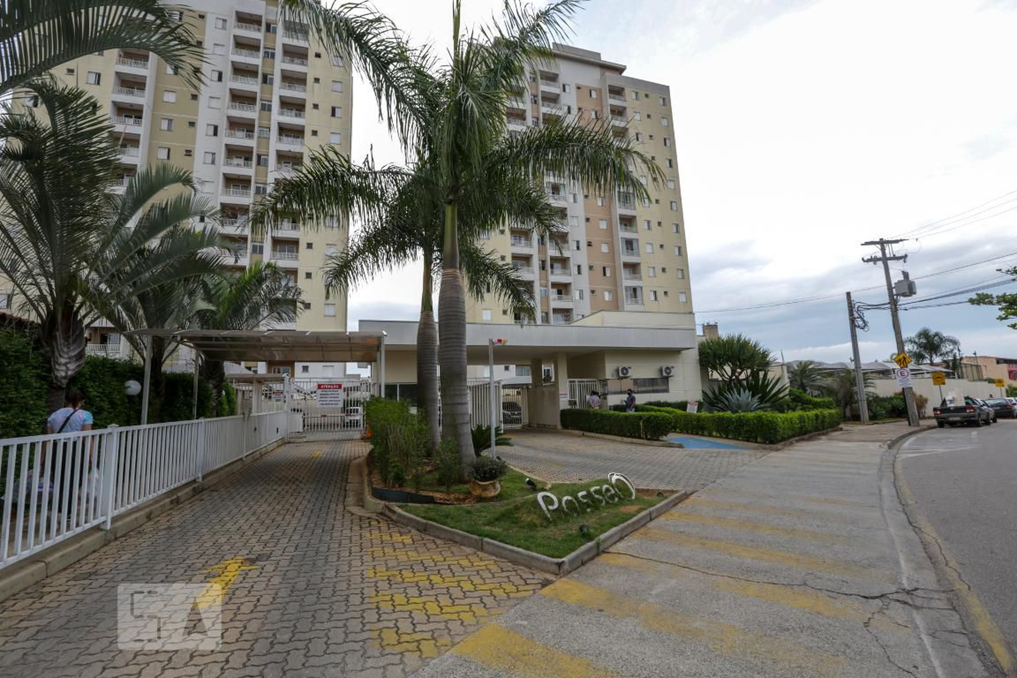 Fachada do Condomínio Condomínio Passeo