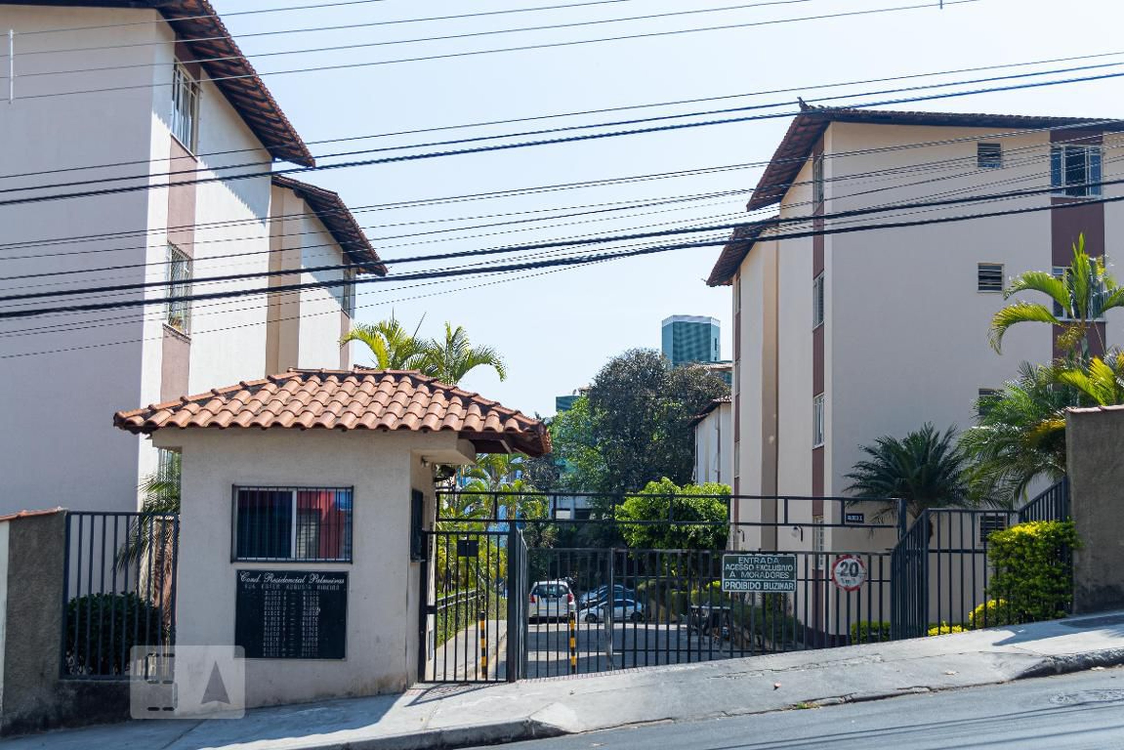 Fachada do Condomínio Residencial Palmeiras