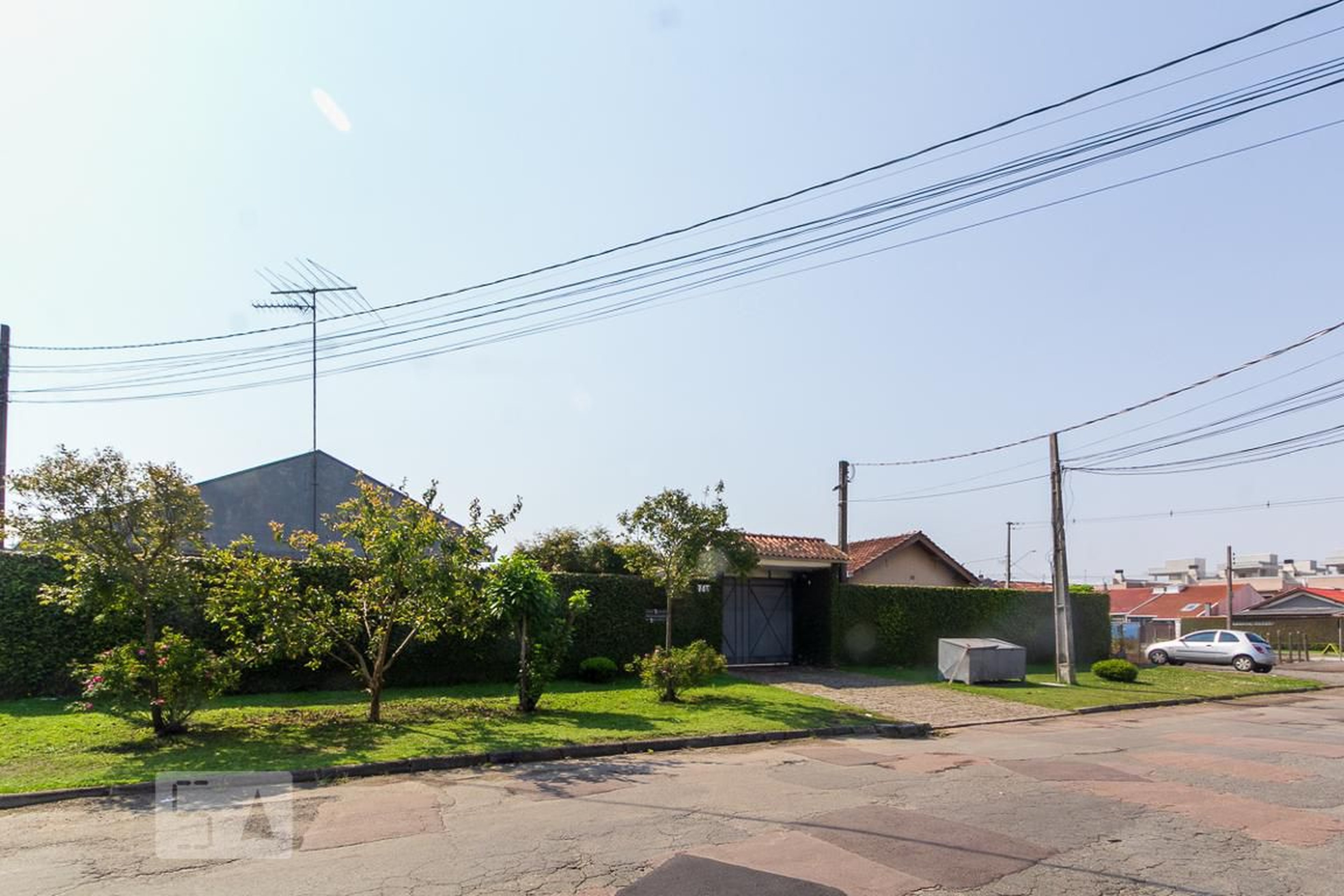 Fachada do condomínio Condomínio Casas