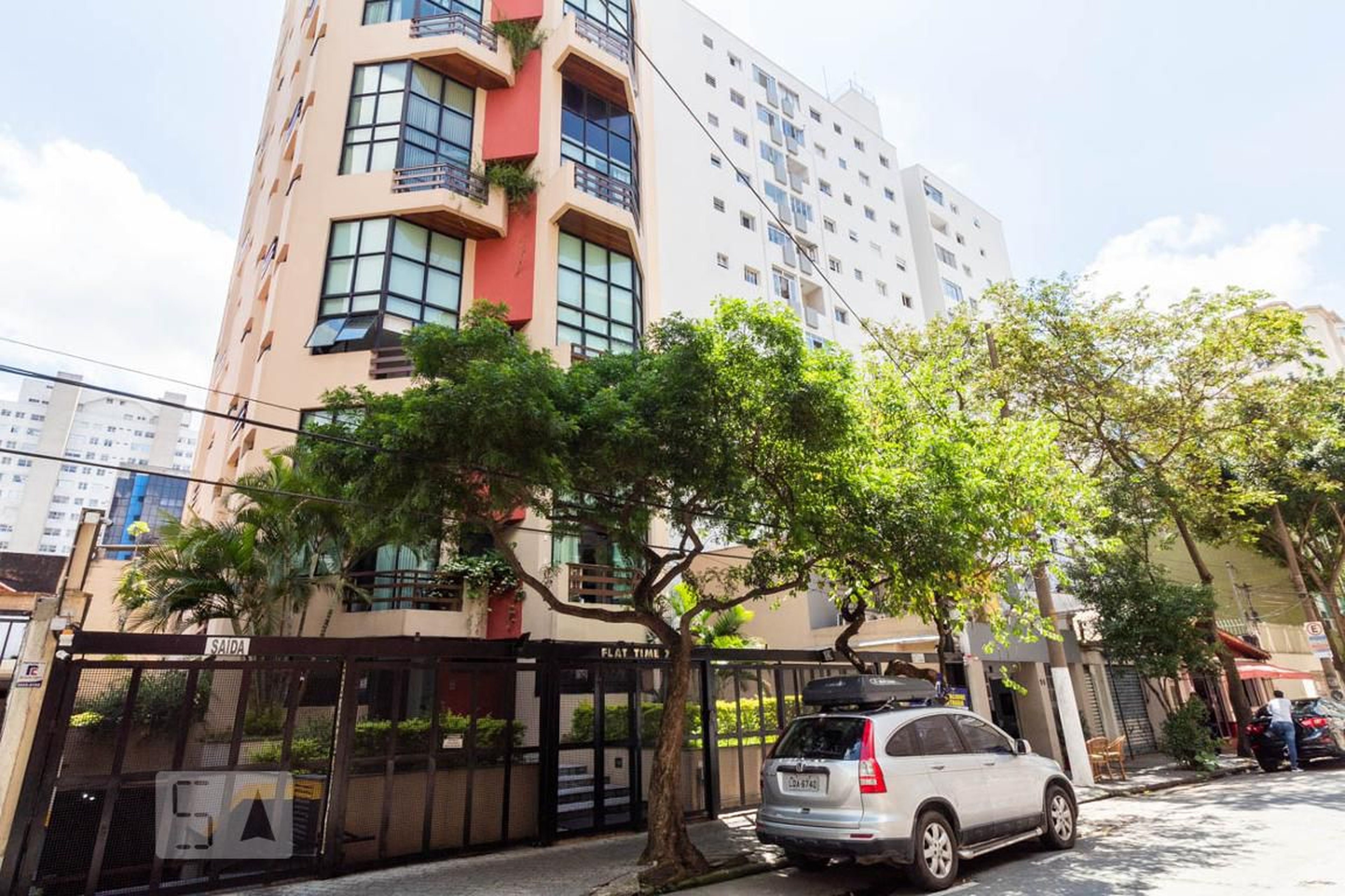 Fachada do Prédio Edifício Flat Time