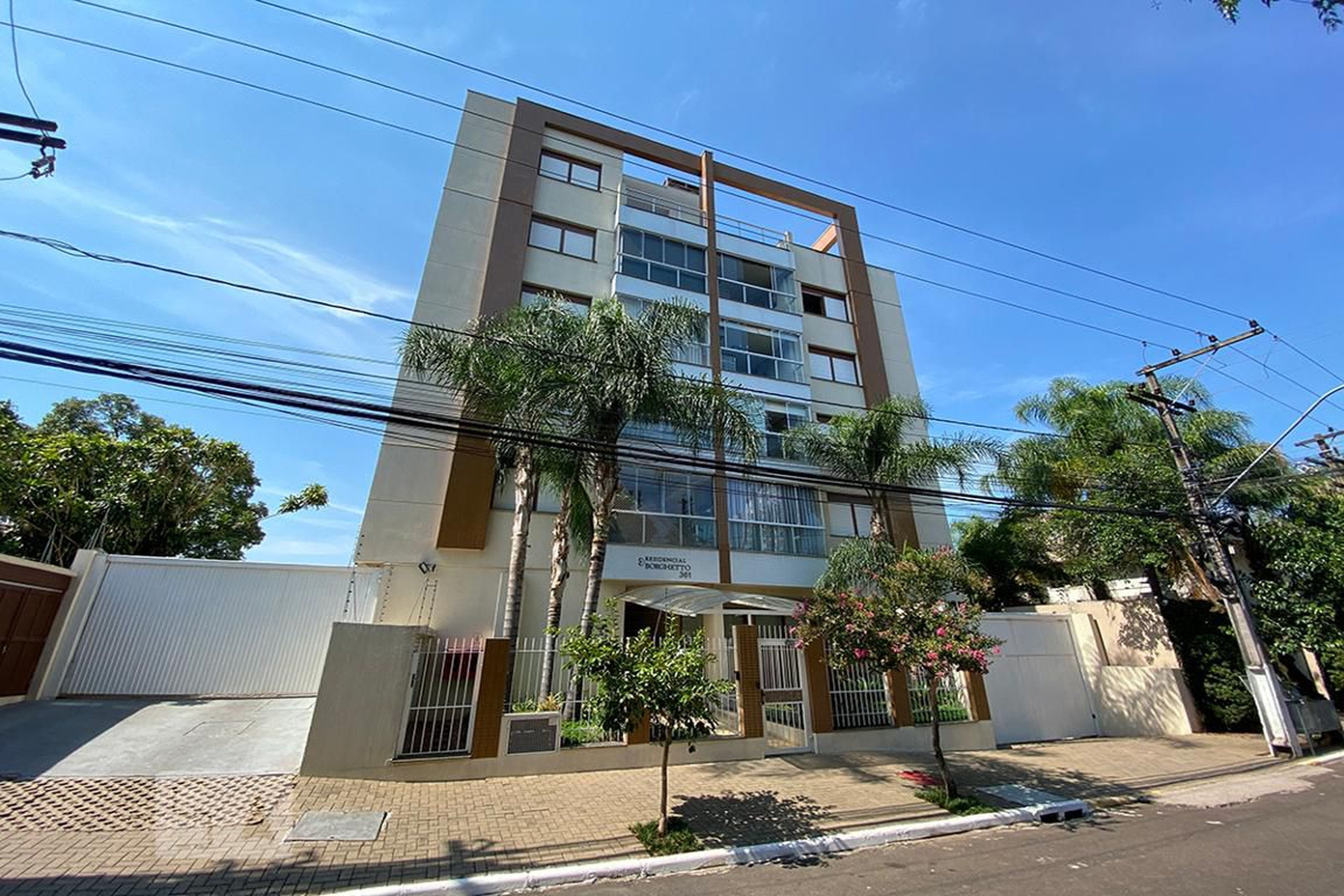 Fachada do Condomínio Edifício Residencial Borghetto