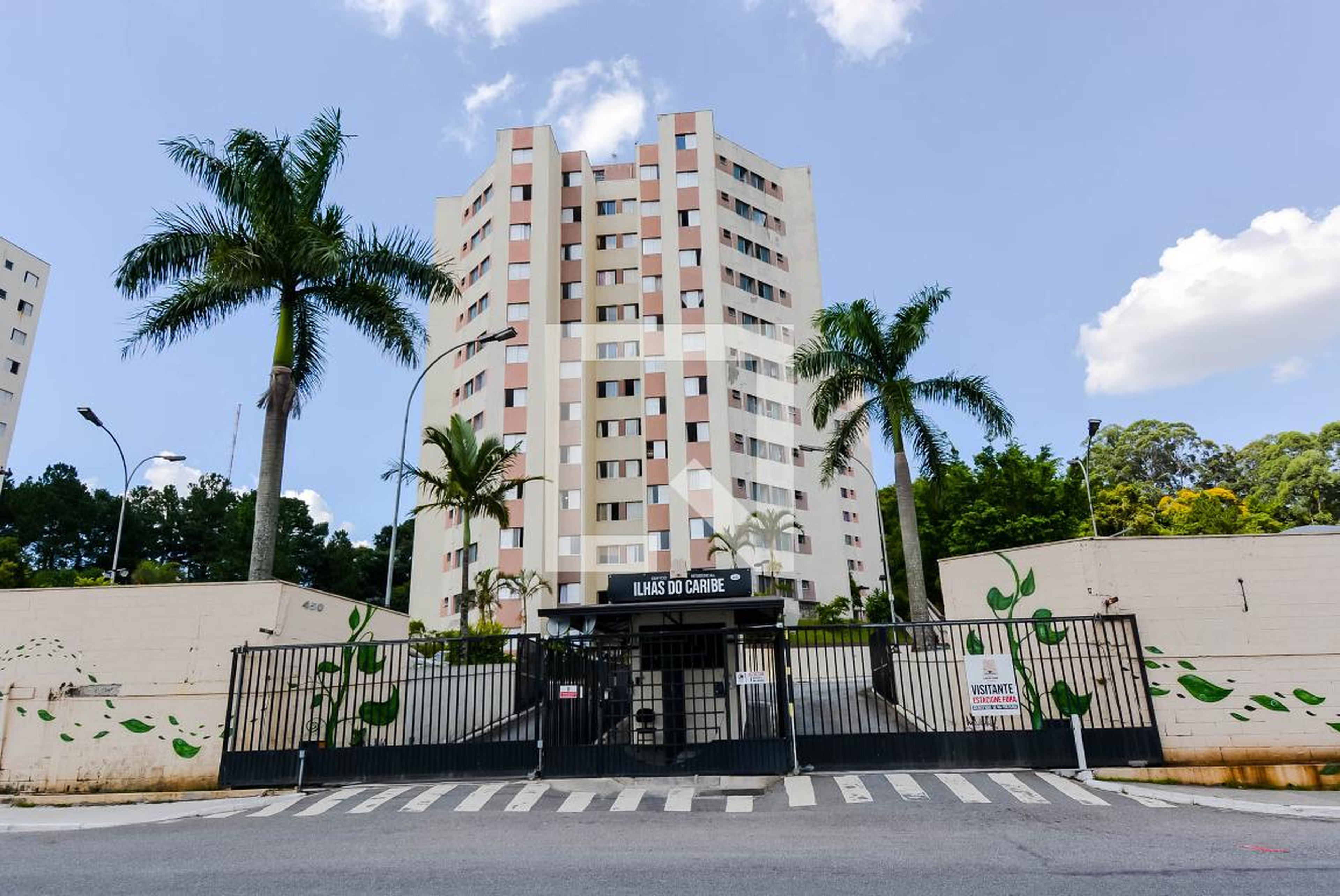 Fachada do Condominio Residencial Ilhas do Caribe