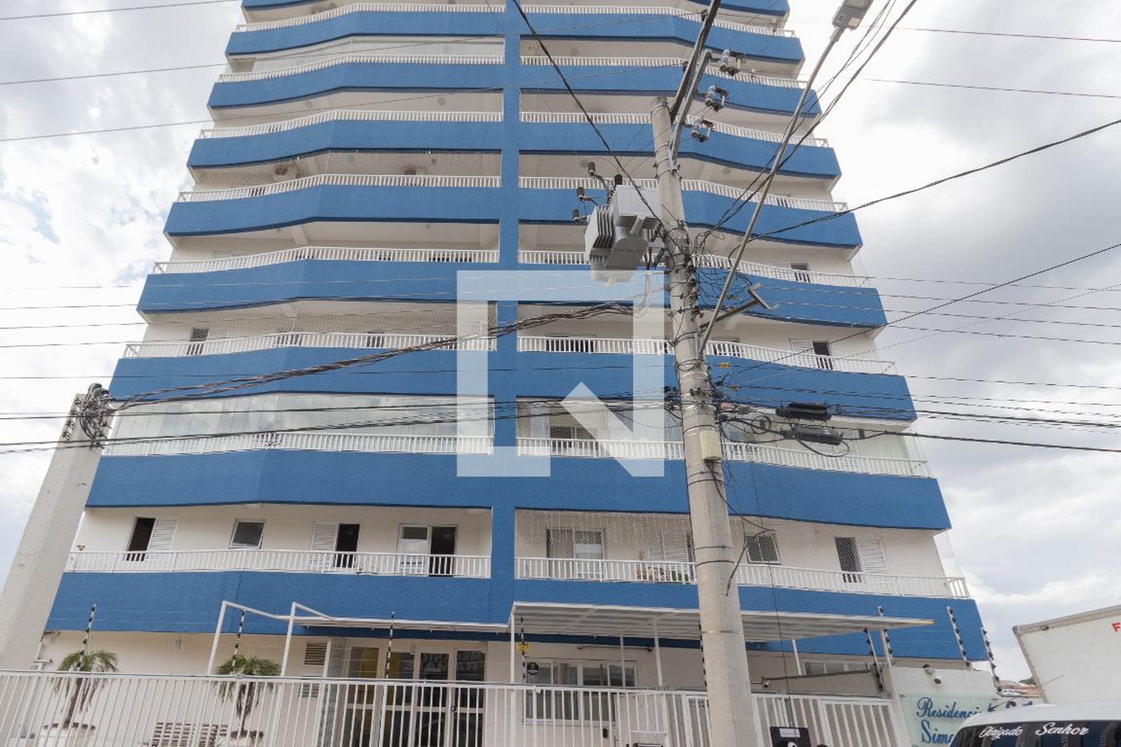 Fachada do Condomínio Residencial Simone