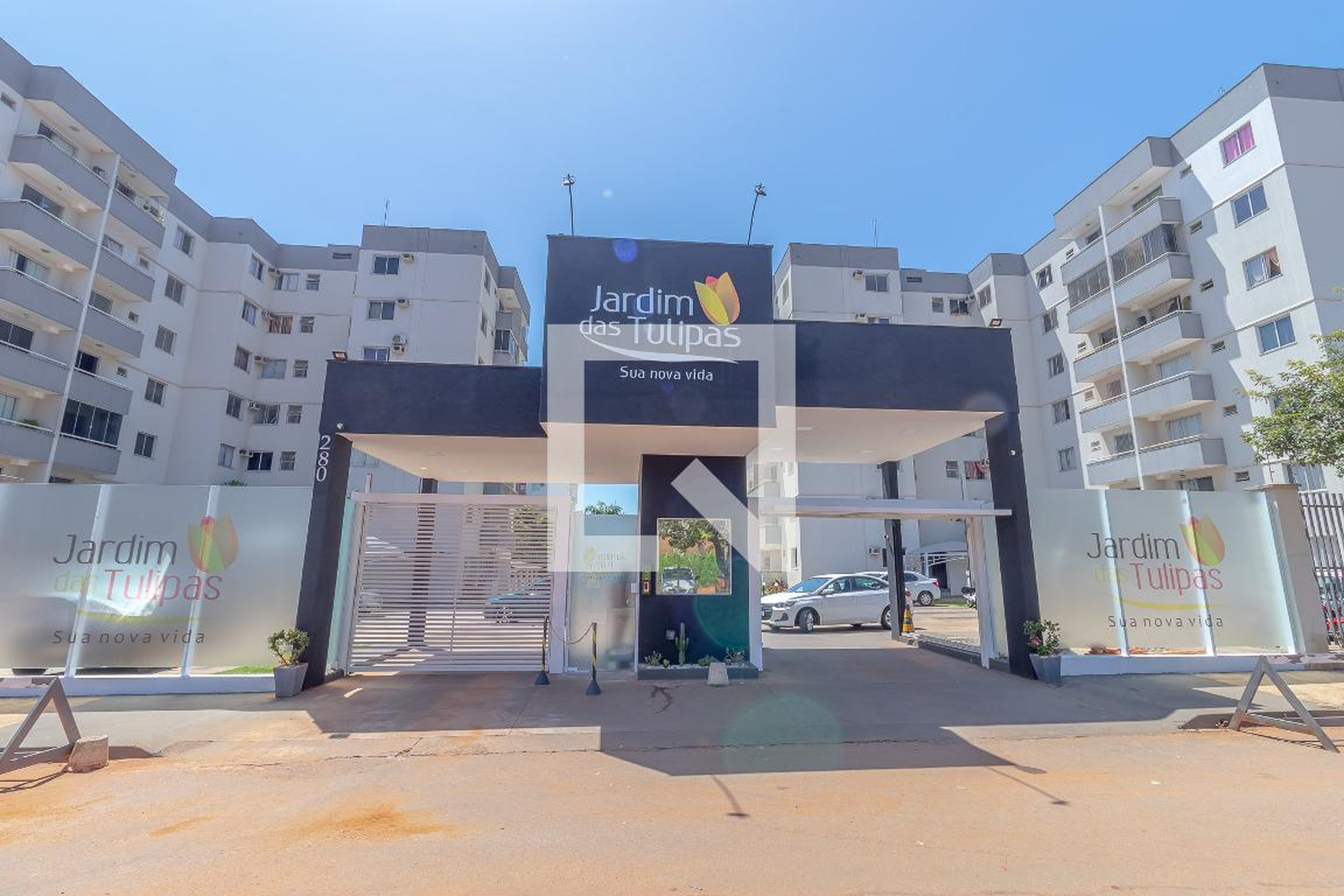 Fachada do Condomínio Residencial Jardim da Tulipas