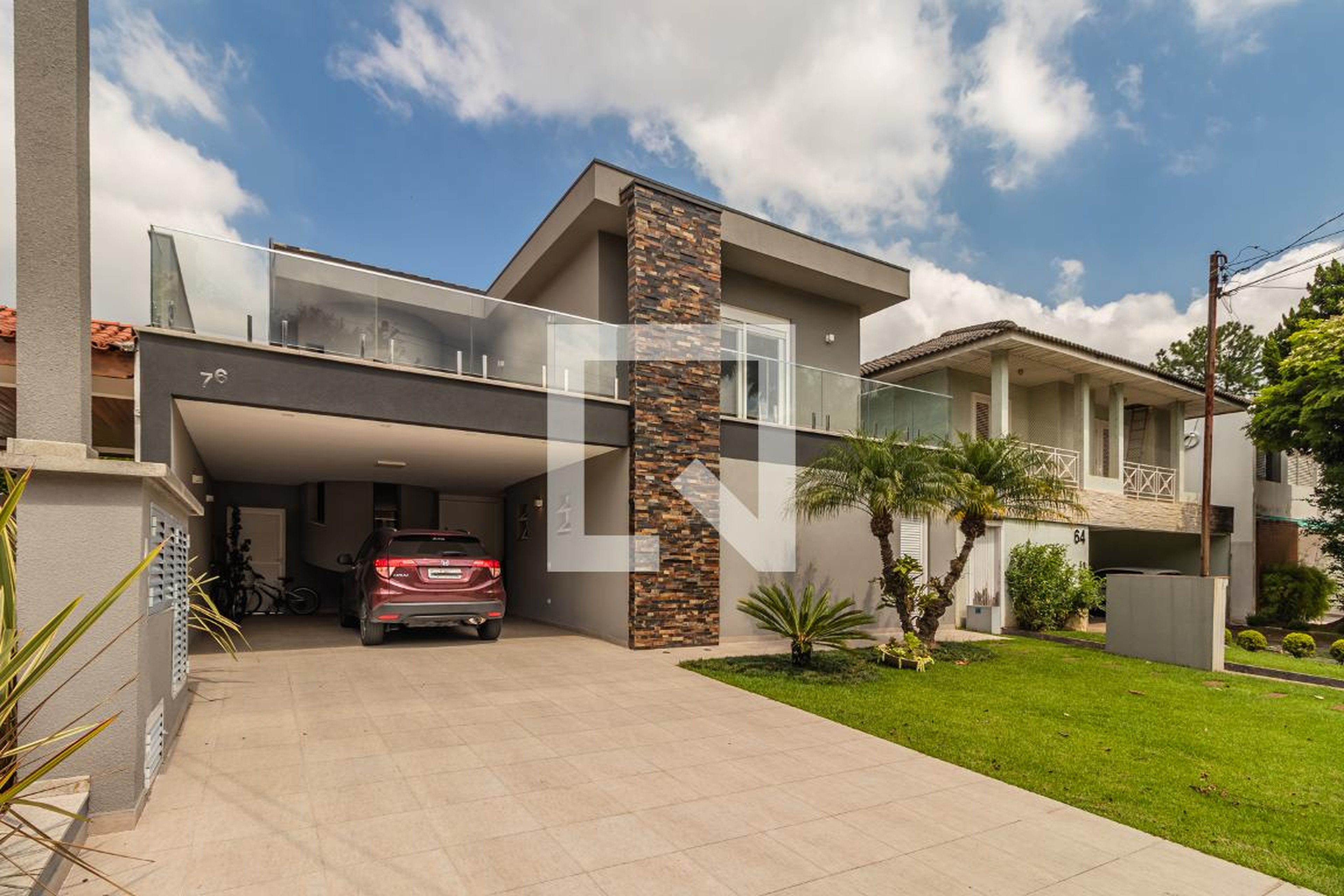 Fachada Condomínio em Alameda Ararás, 76