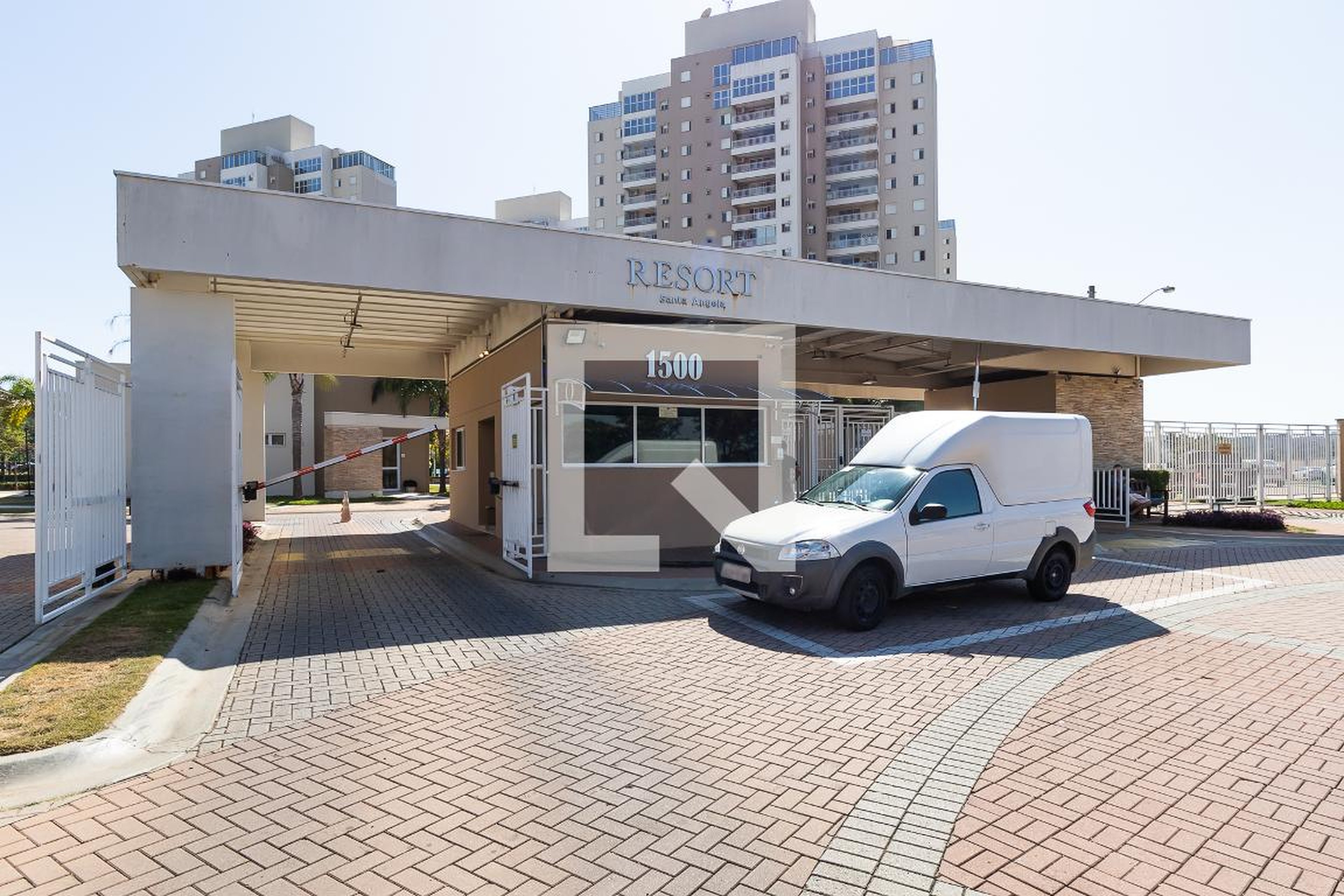 Fachada do Condomínio Condomínio Resort Santa Angela