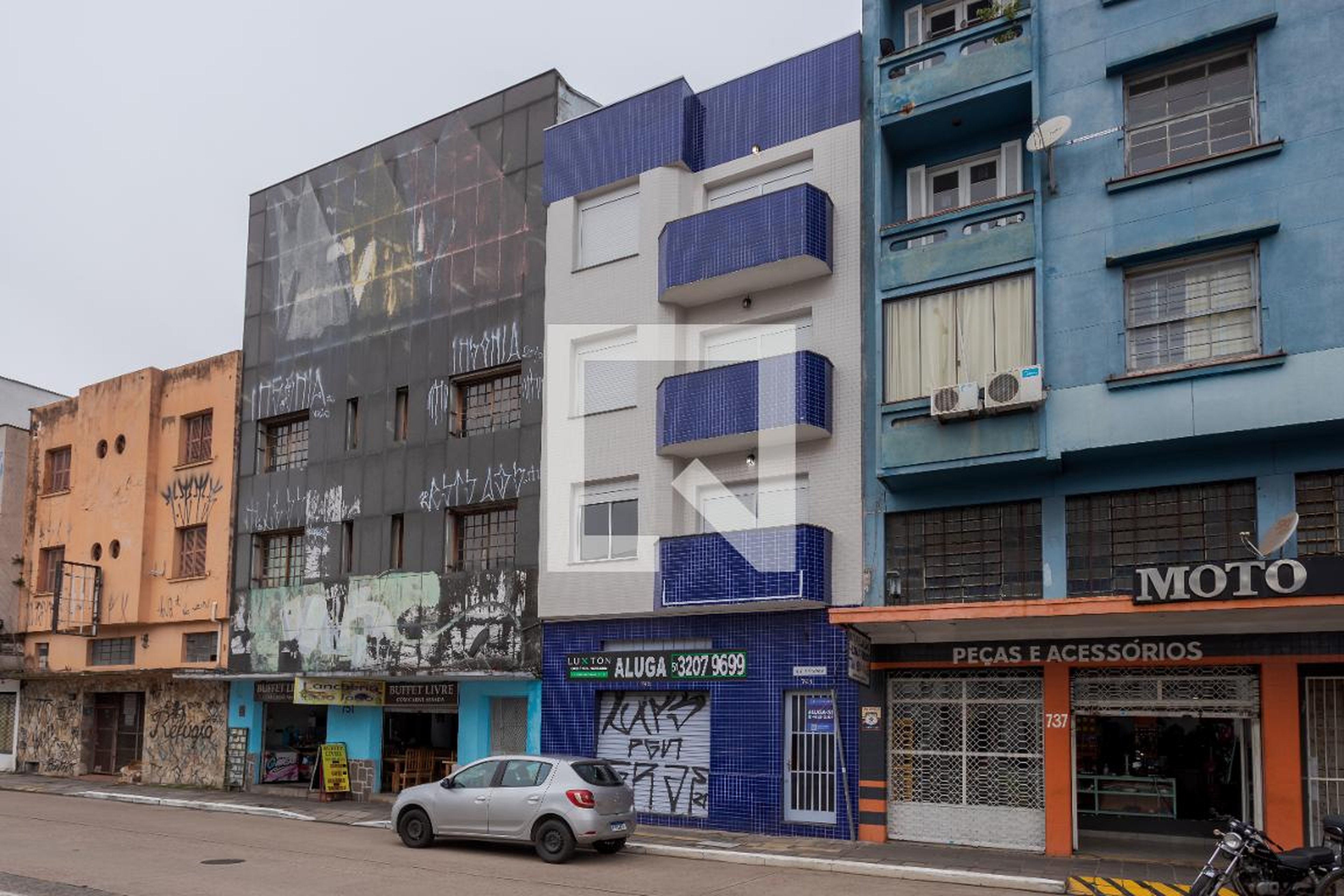 Fachada Condomínio em Avenida Farrapos, 741