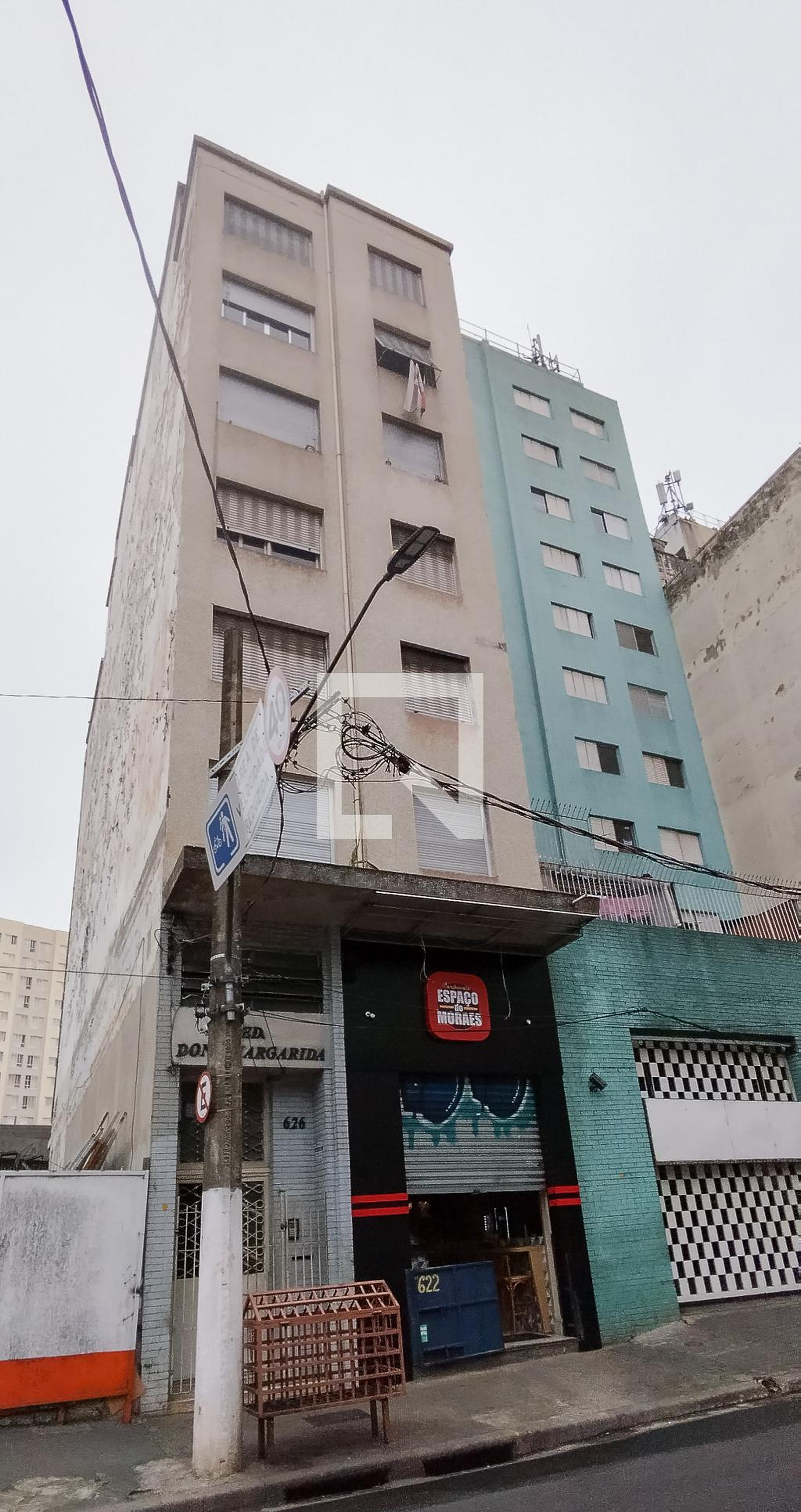 Fachada Condomínio em Rua Manoel Dutra, 622