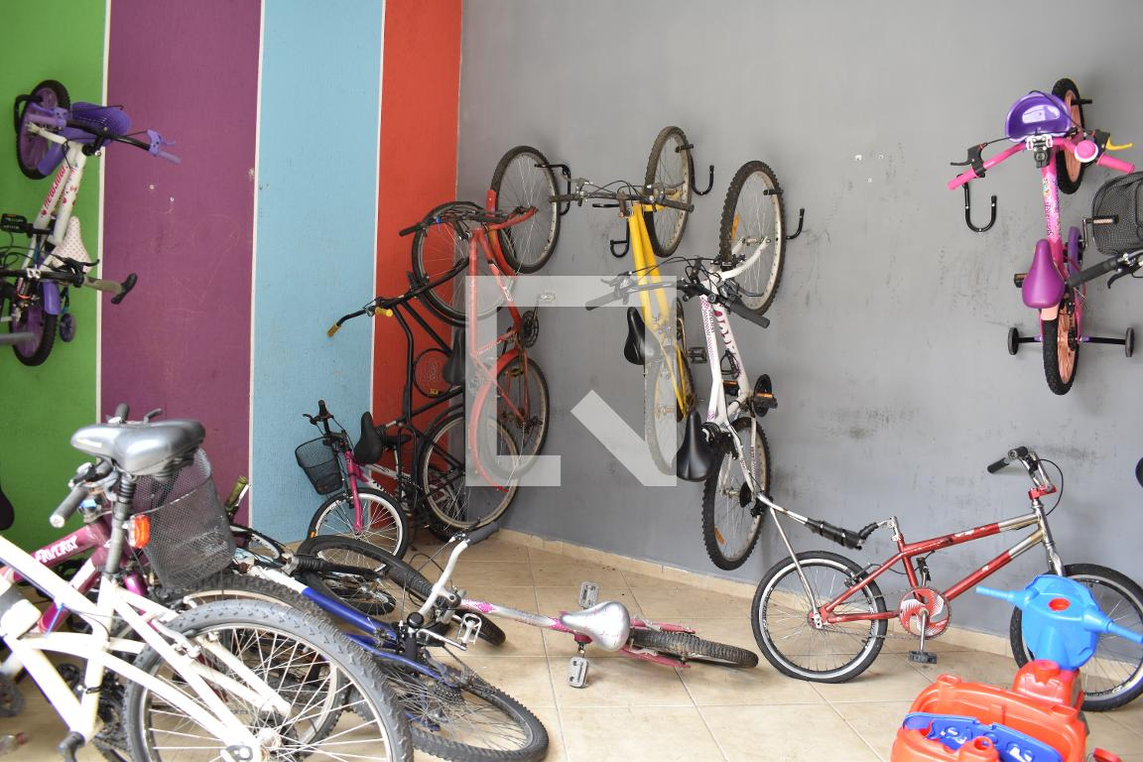 Bicicletário - Aquarela