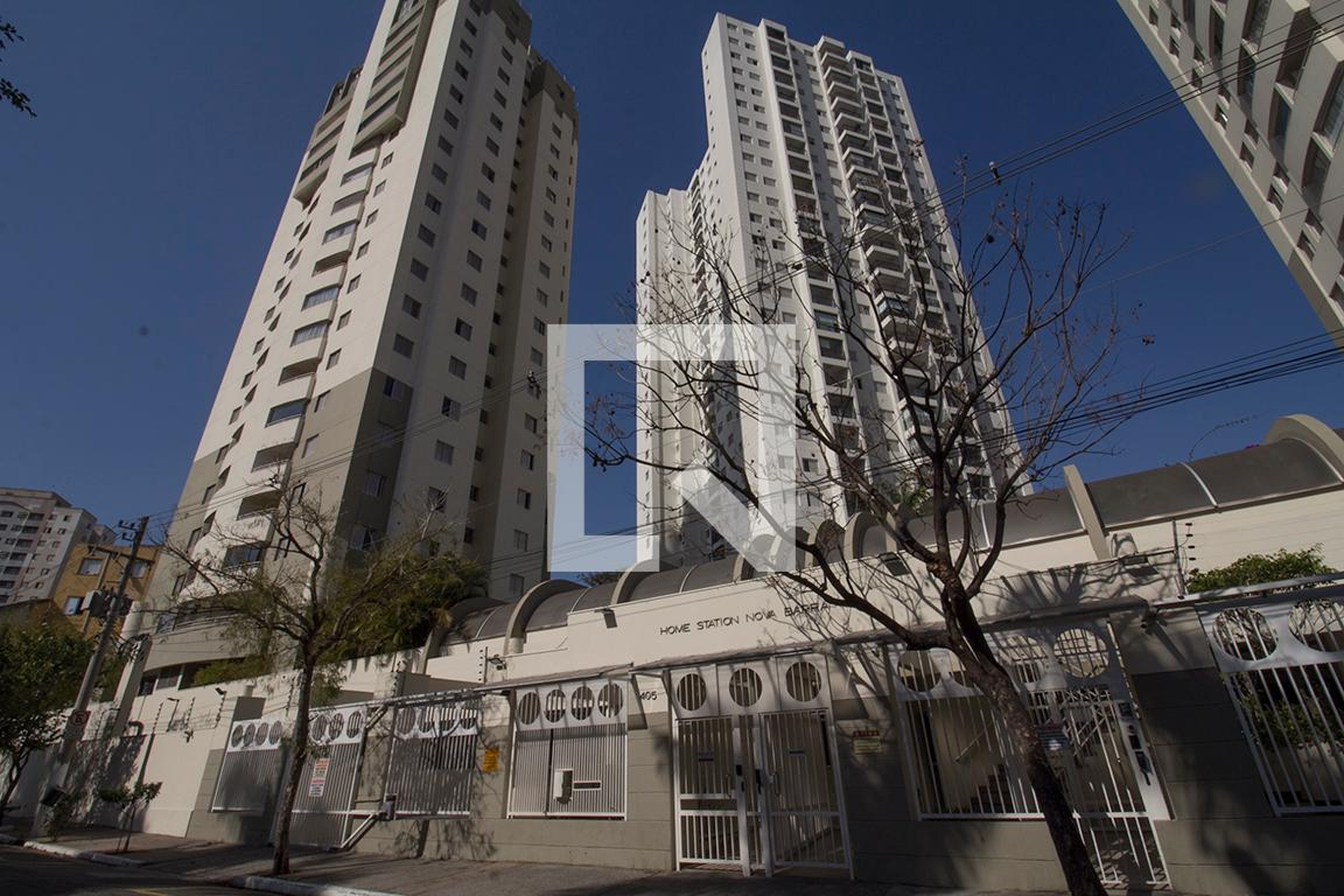 Fachada do Condomínio Condomínio Home Station Nova Barra