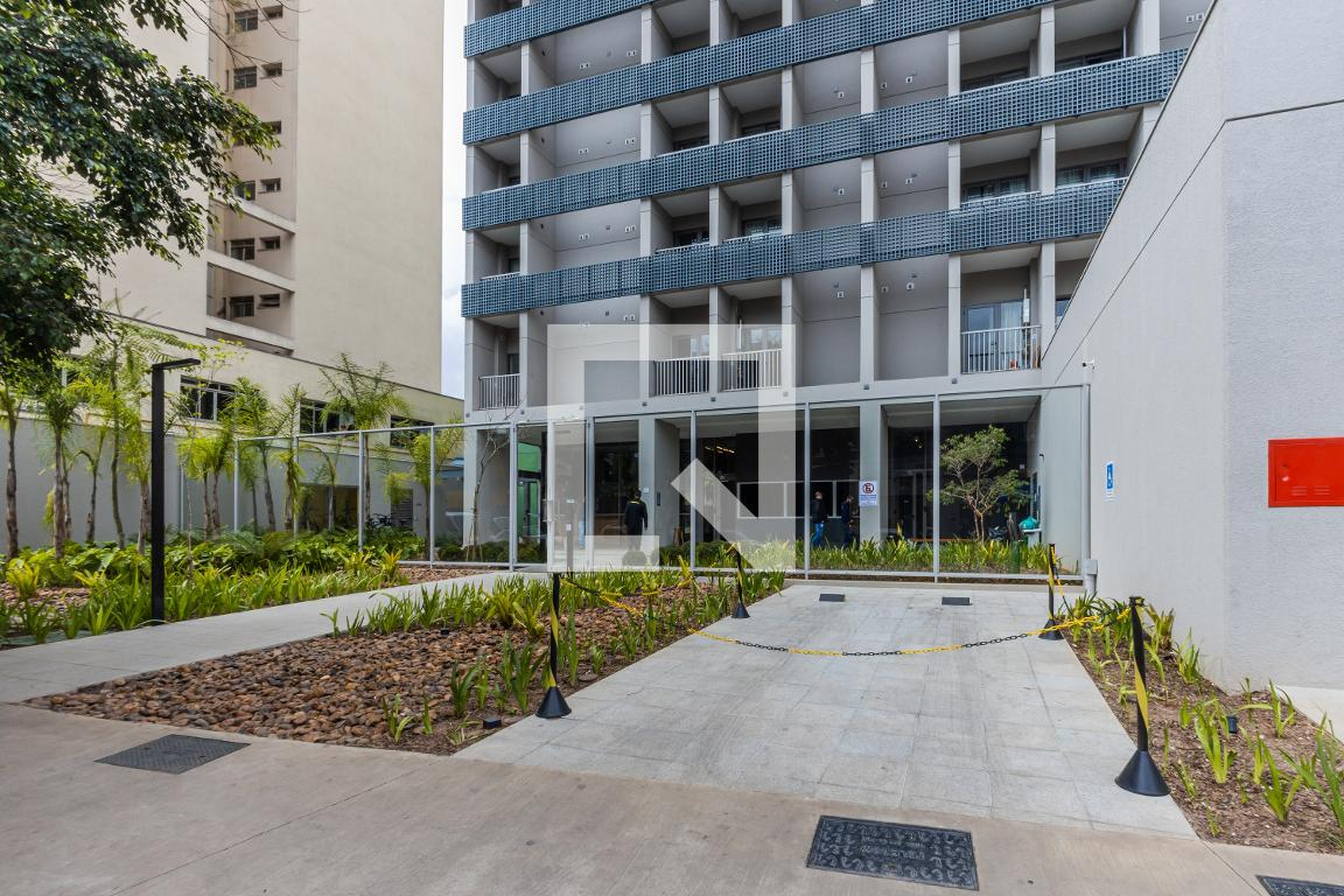 Fachada do Condomínio Condomínio Houx Pinheiros