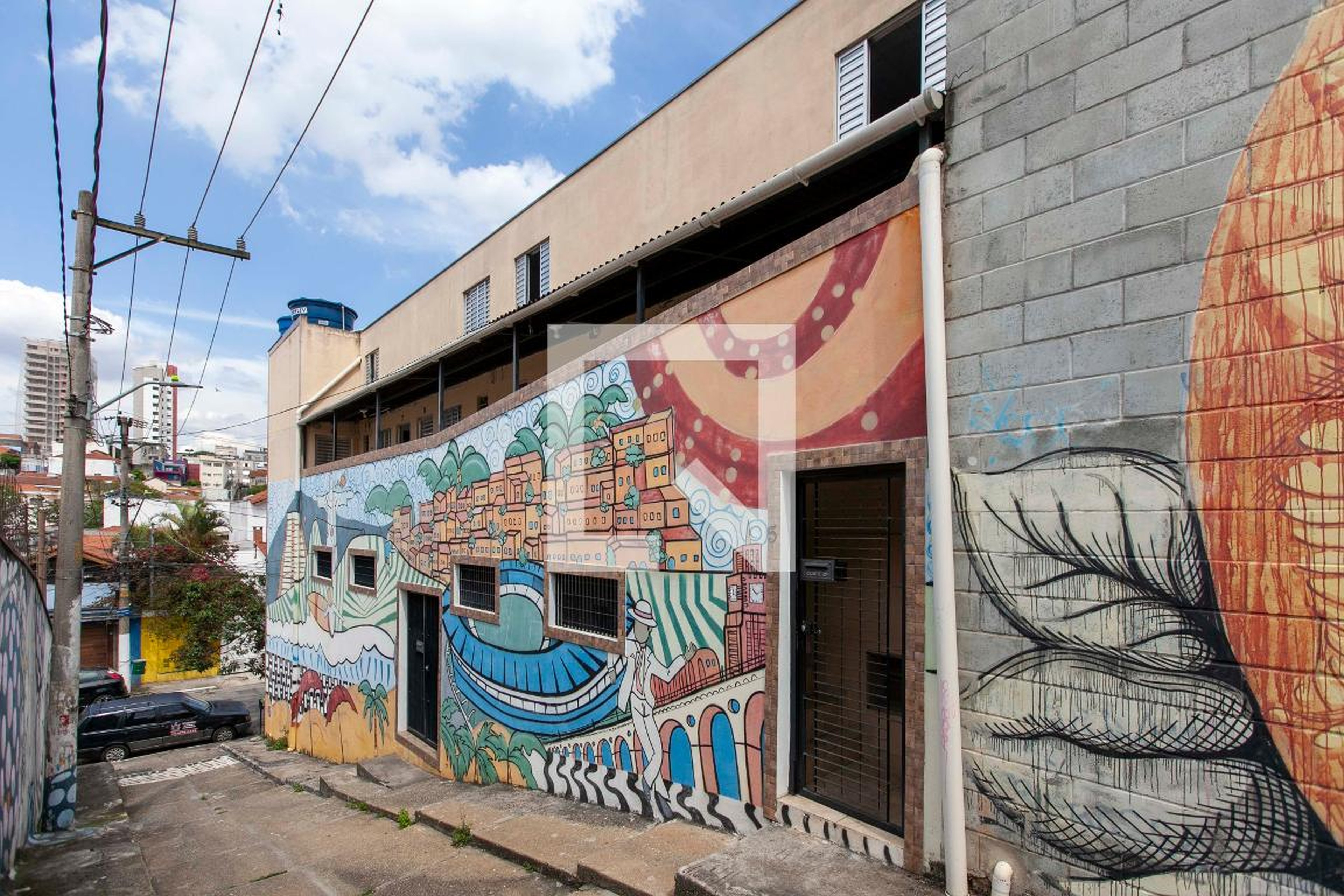 Fachada Condomínio em Rua Osvaldo Ferreira de Camargo, 7