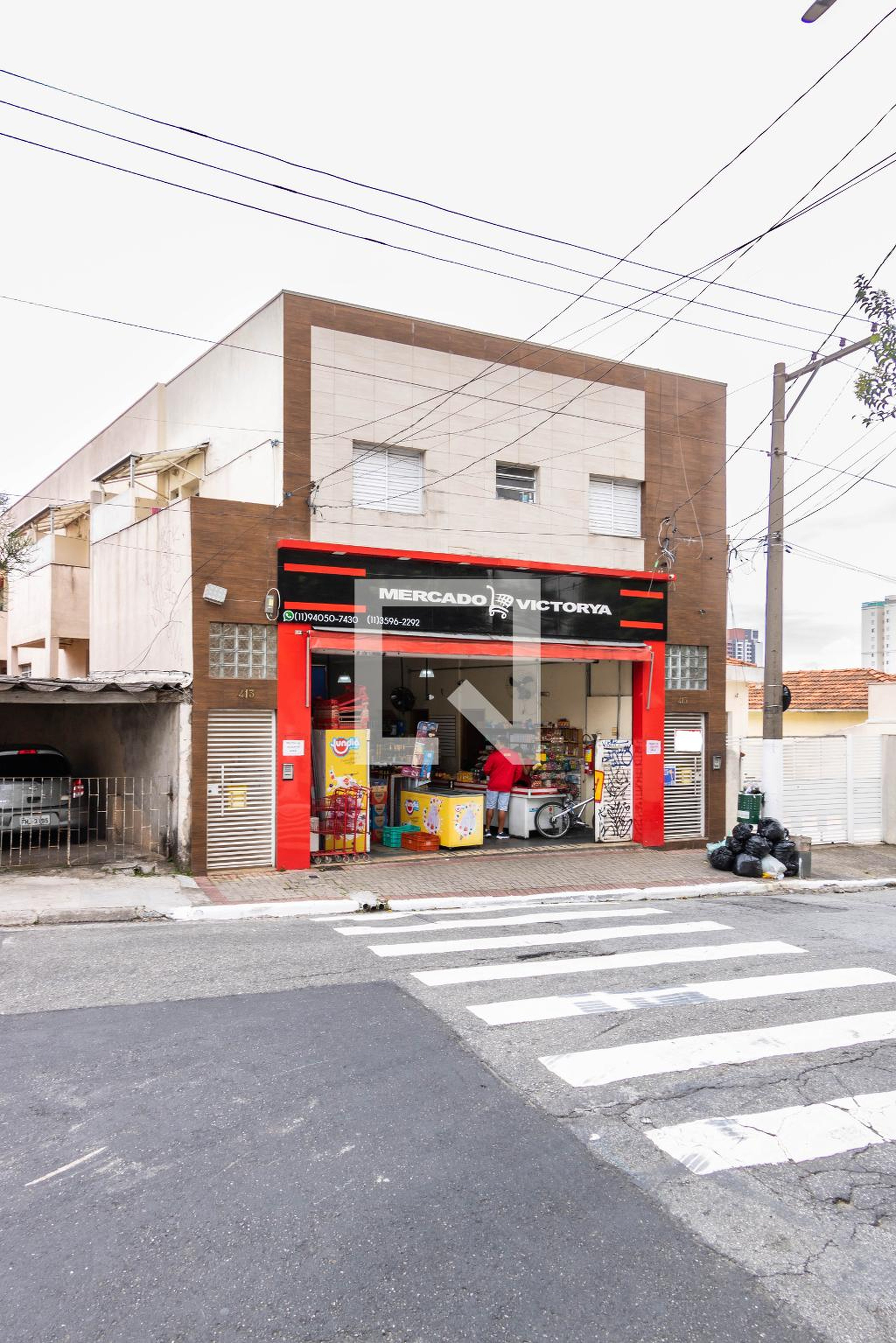 Fachada Condomínio em Rua Domingos Afonso, 415