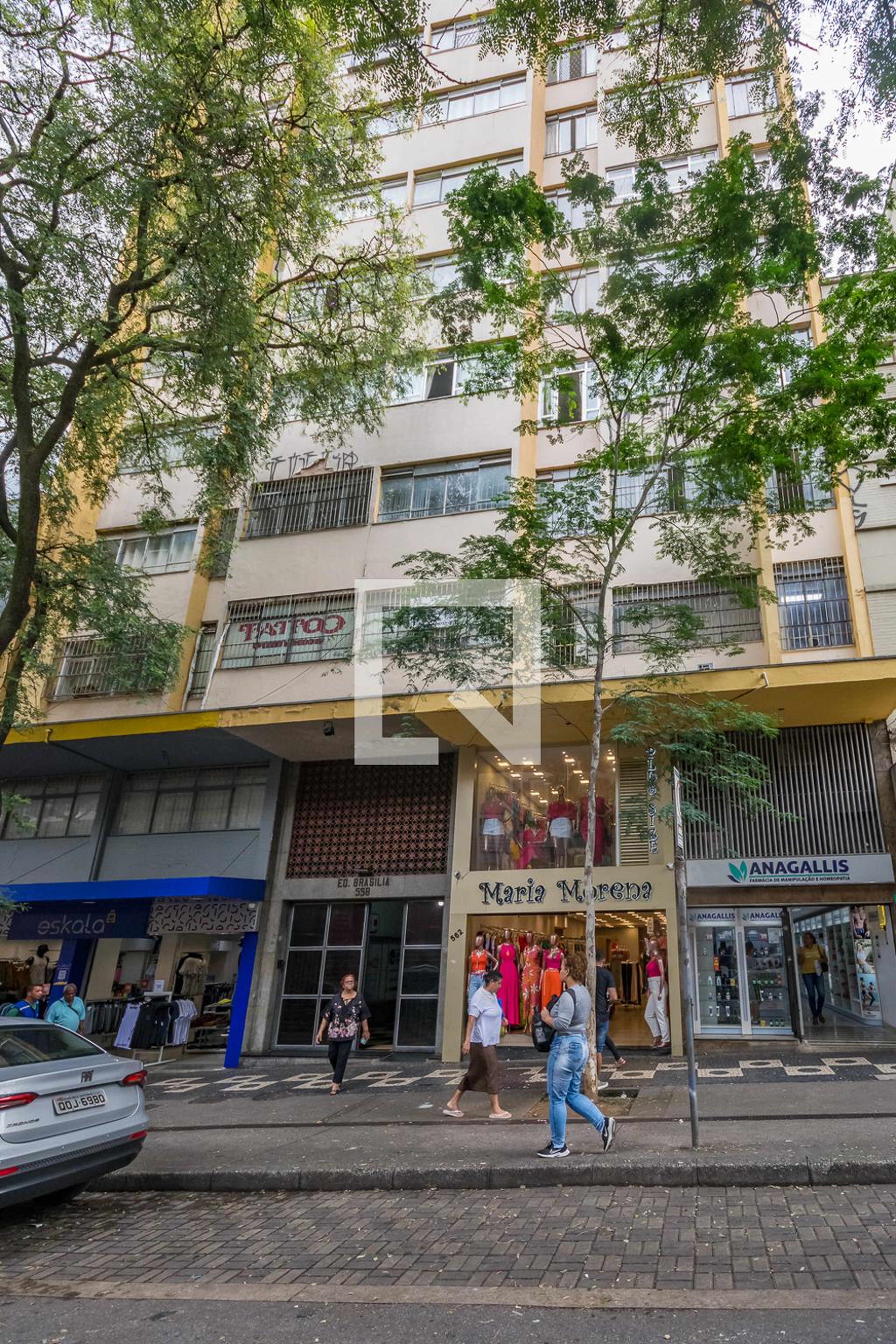 Fachada Condomínio em Rua dos Carijós, 558